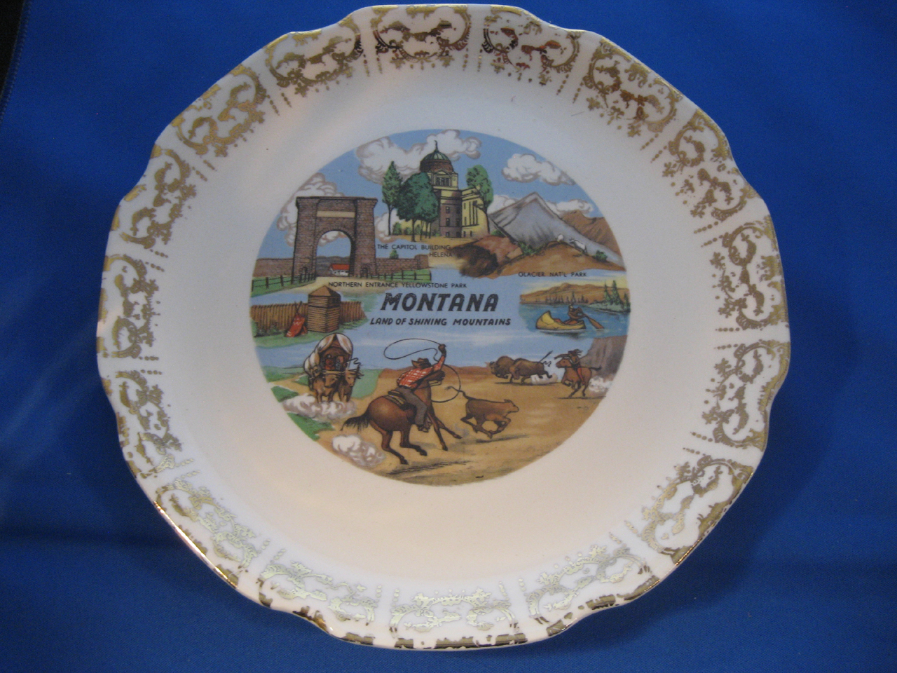 Montana Souvenir Plate