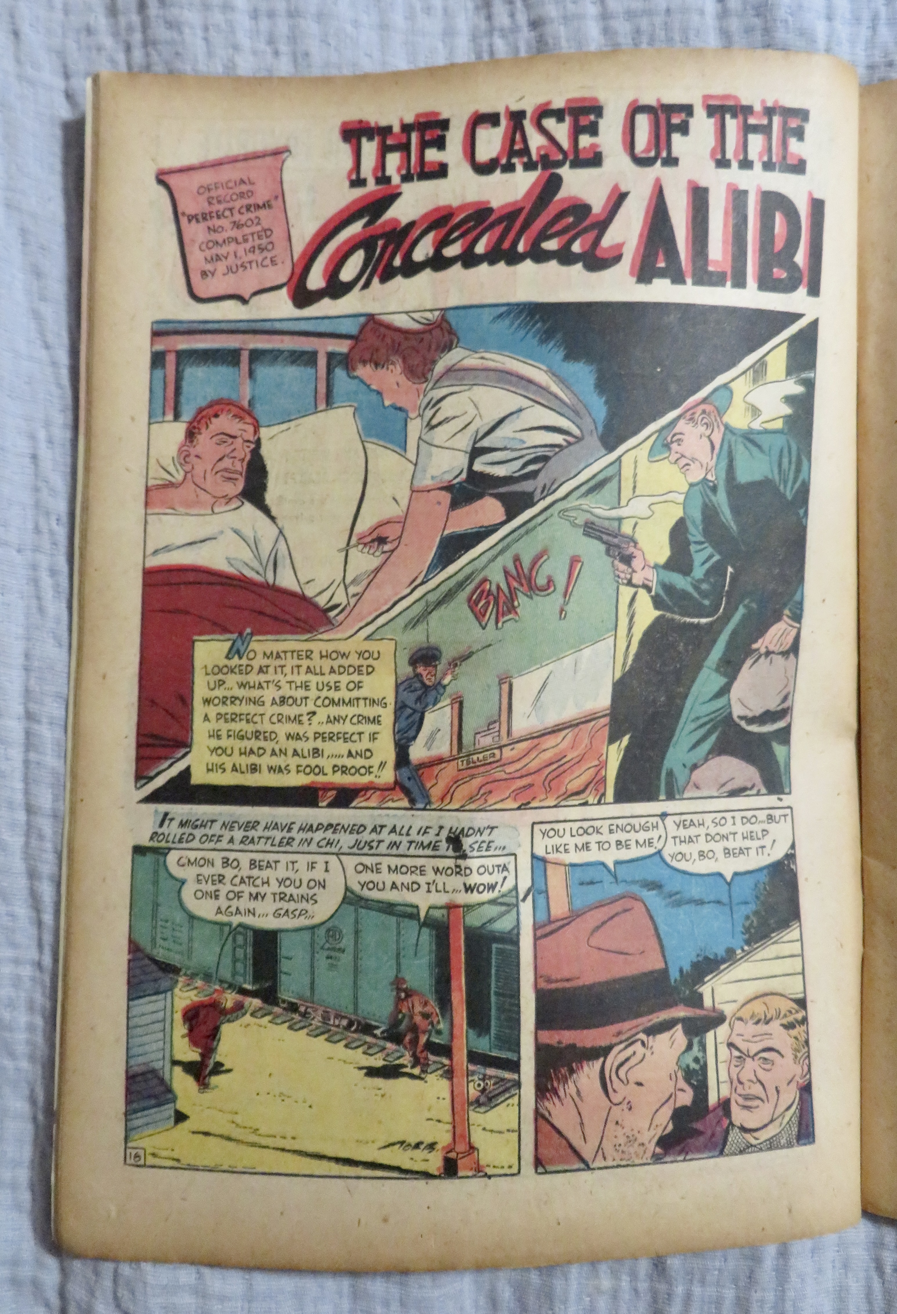 The Perfect Crime Comic July 1951 The Fatal Mistake