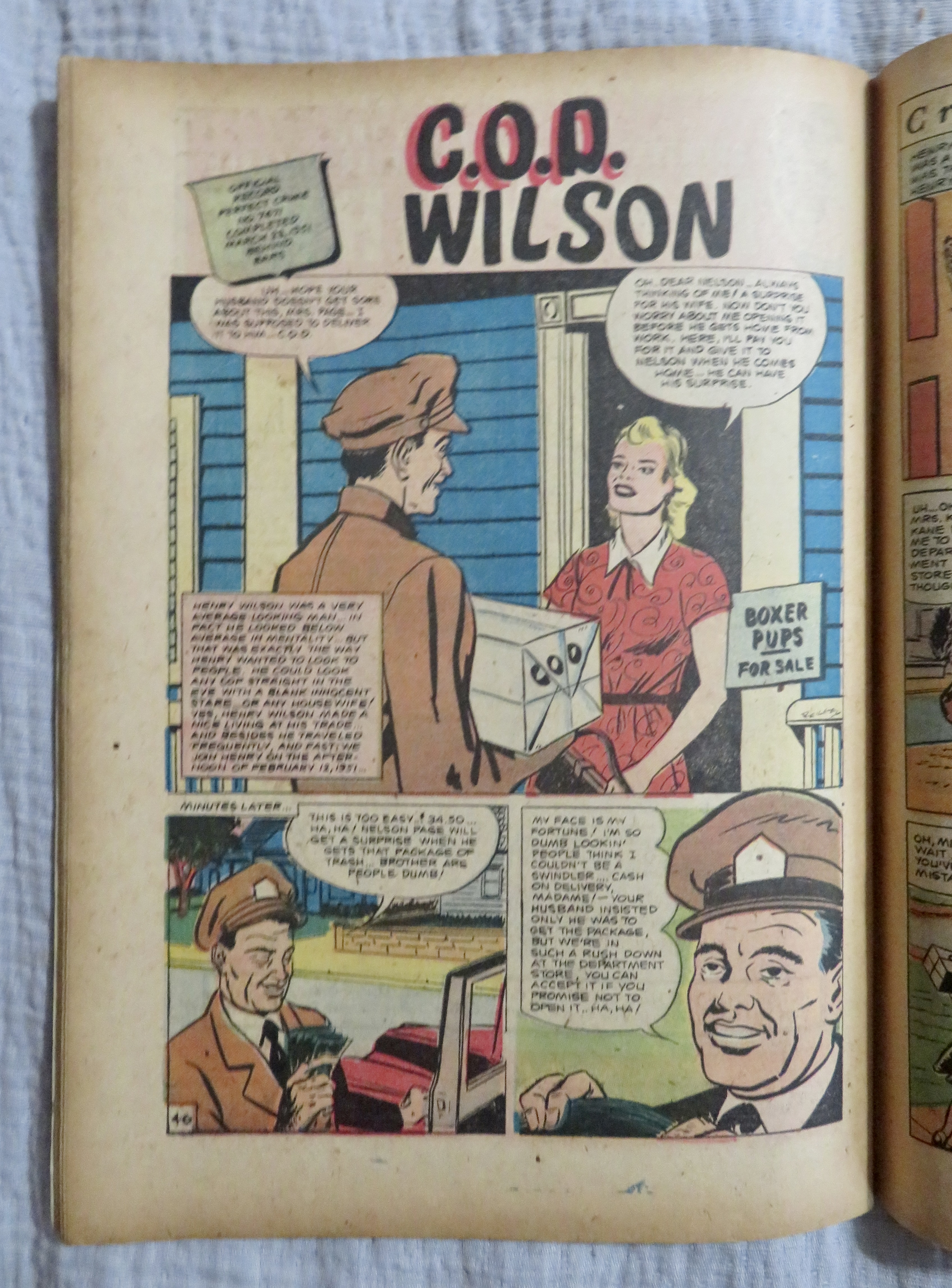 The Perfect Crime Comic July 1951 The Fatal Mistake