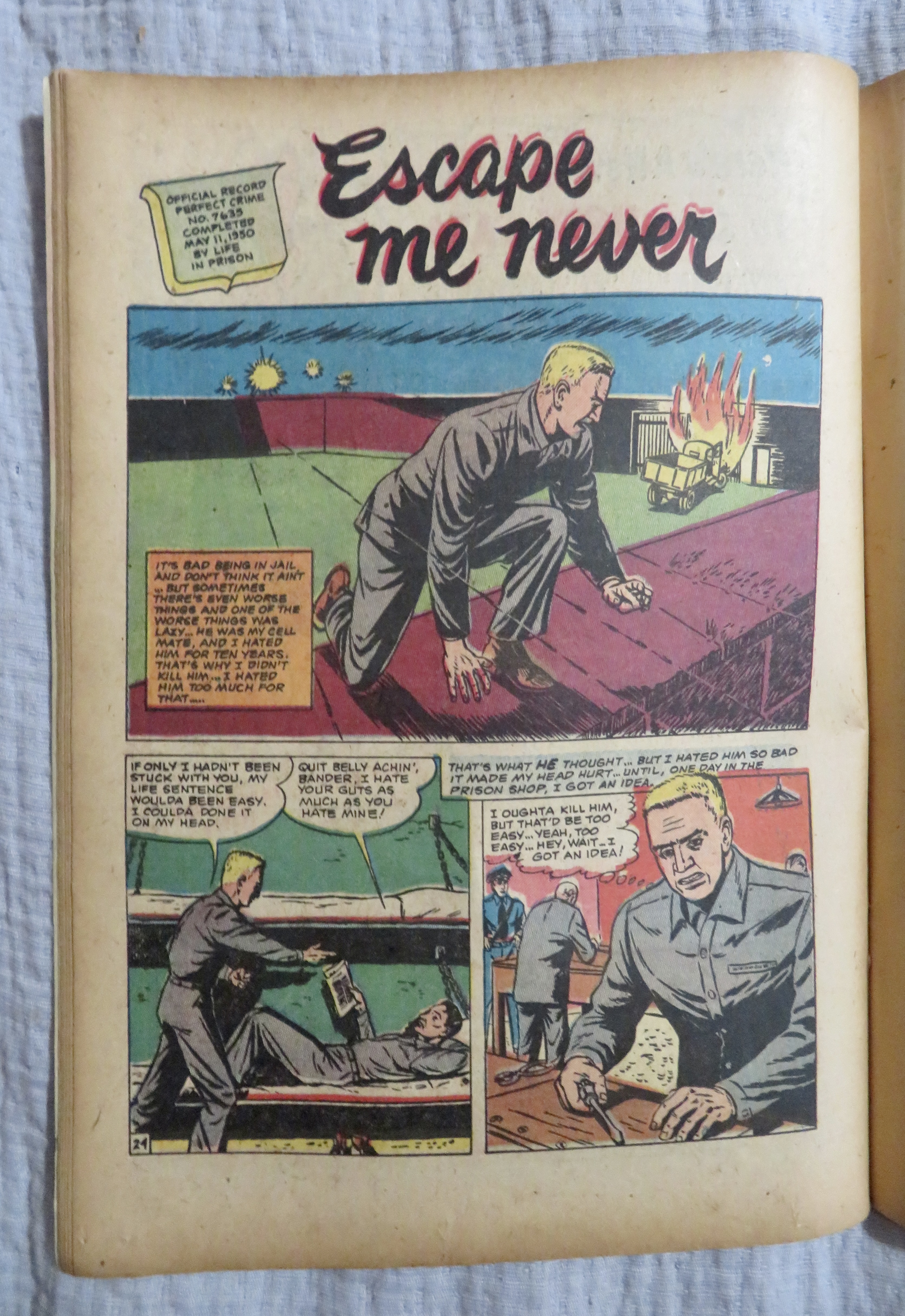 The Perfect Crime Comic July 1951 The Fatal Mistake