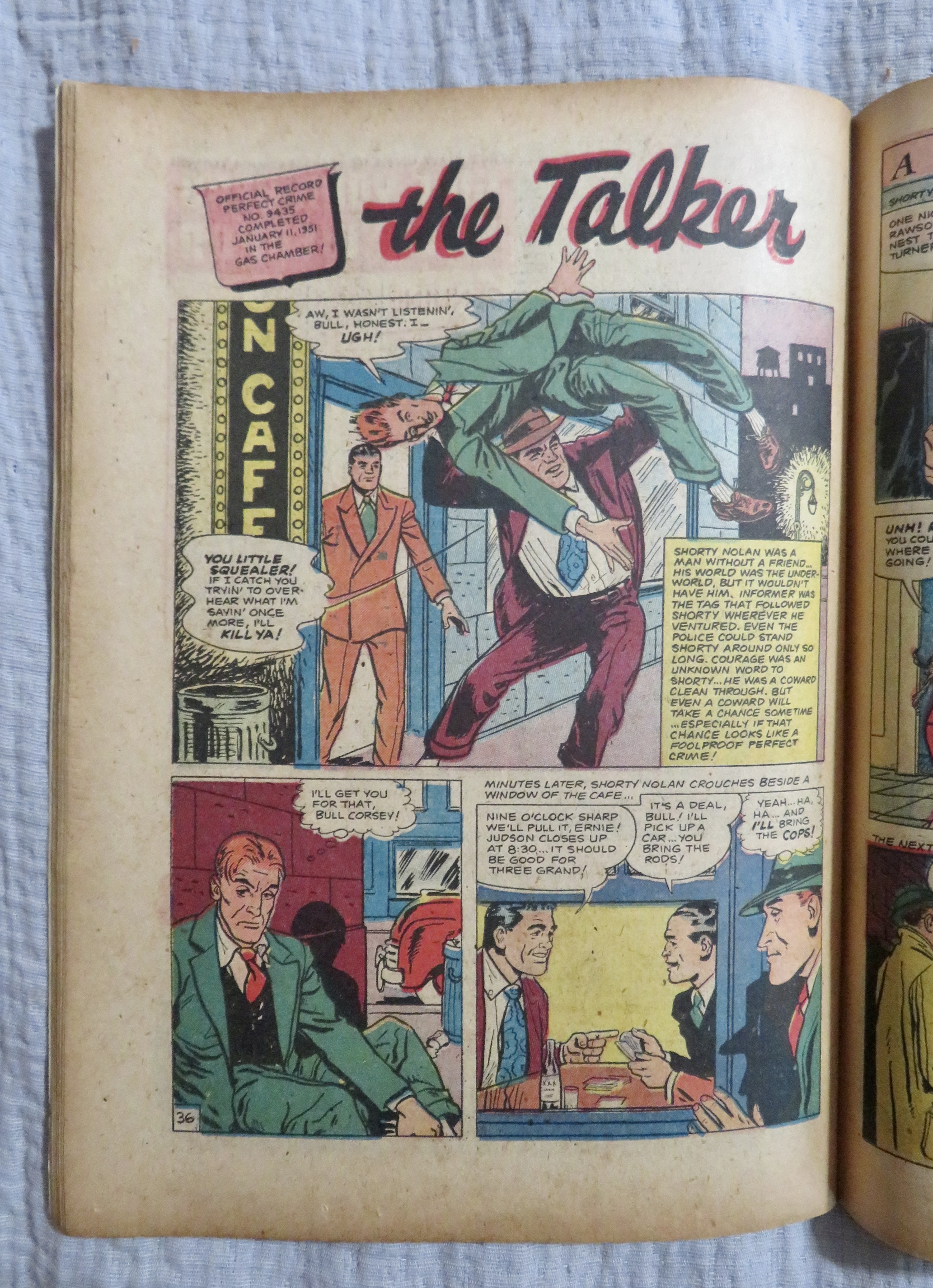 The Perfect Crime Comic July 1951 The Fatal Mistake