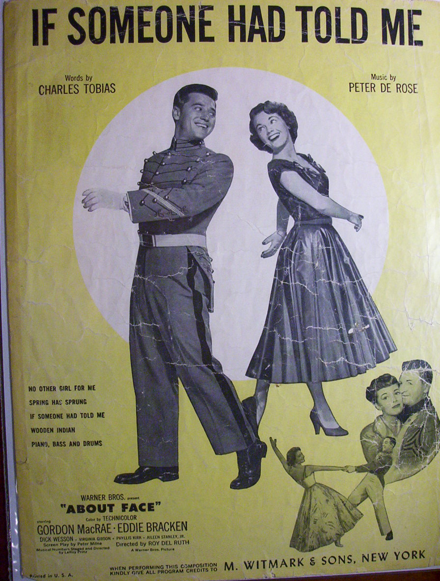 Sheet Music For 1952 If Someone Had Told Me