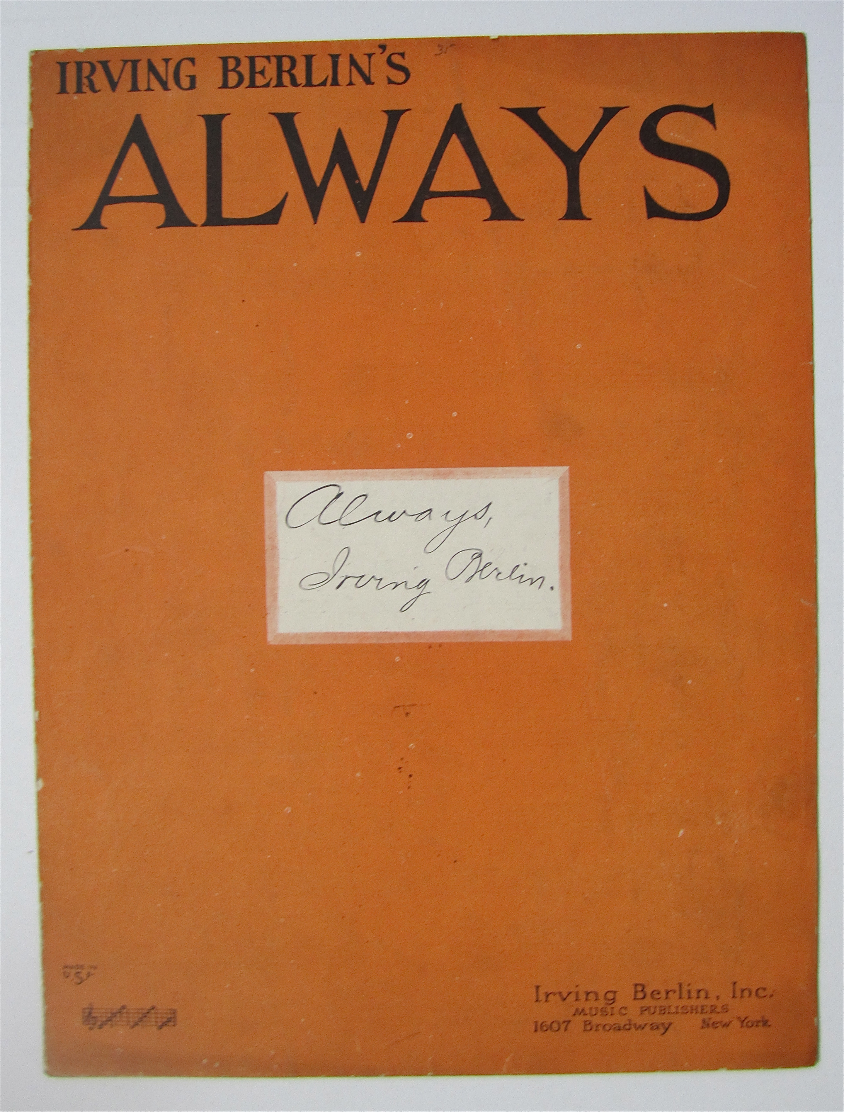 1925 Irving Berlin's Always by Irving Berlin