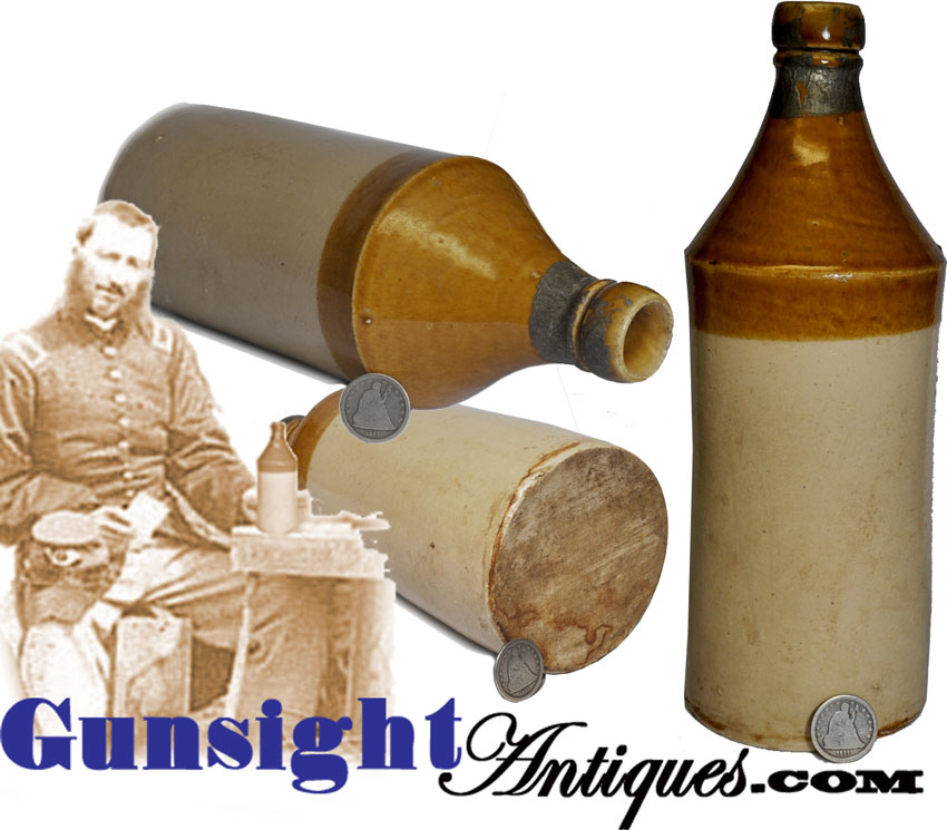 Quart - Stoneware Beer Bottle