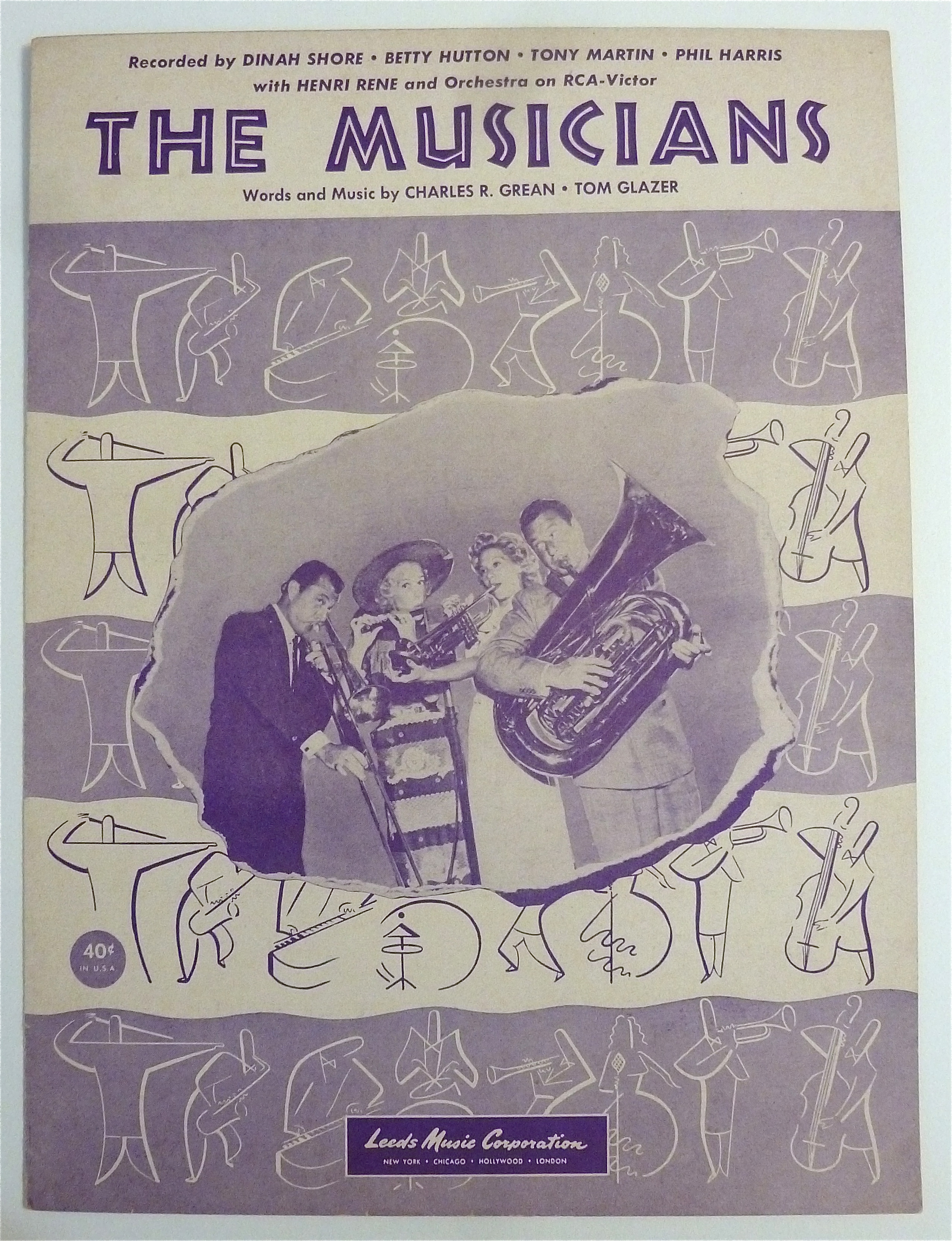 Sheet Music For 1951 The Musicians