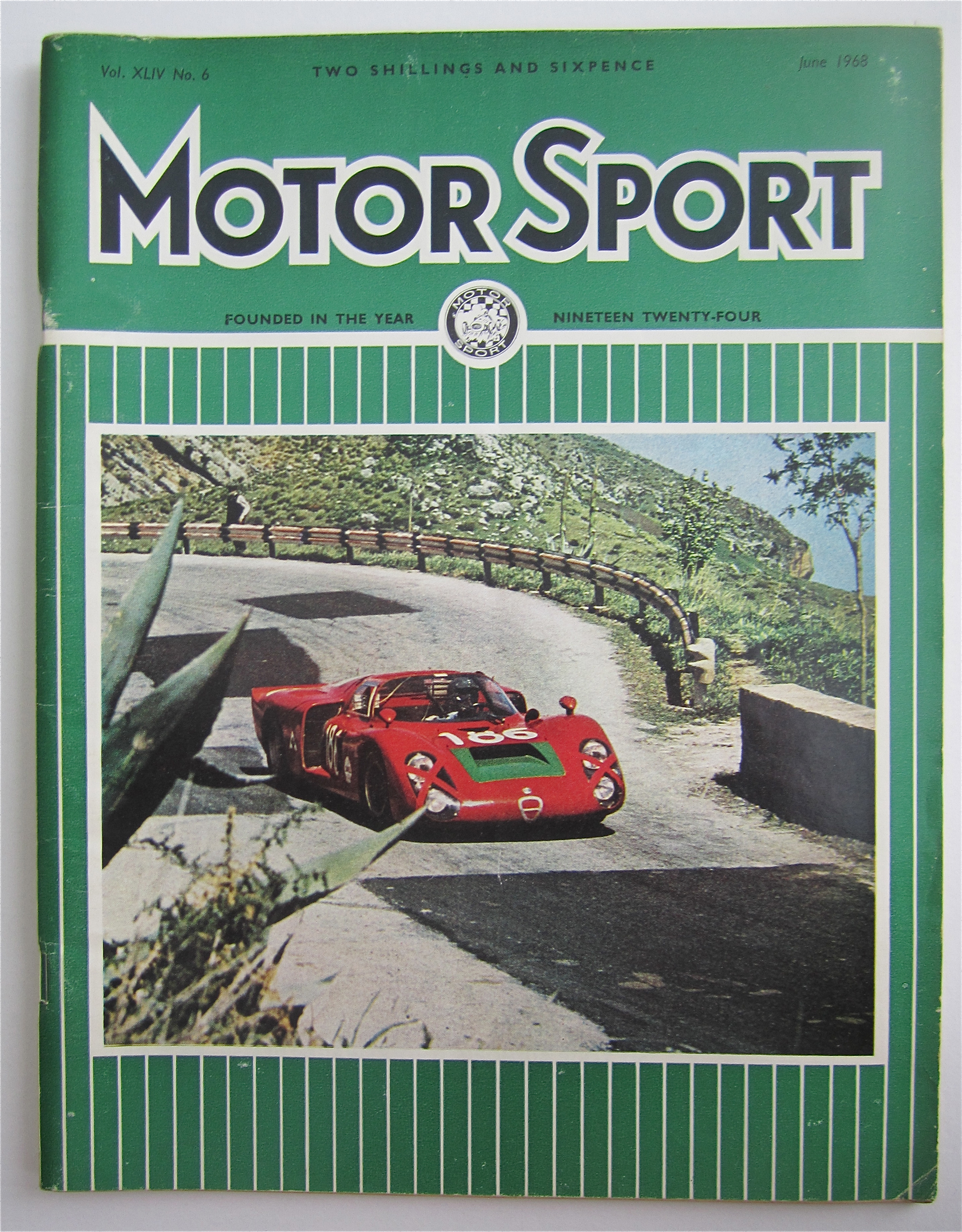 Motor Sport Magazine June 1968 Alfa Romeo 33