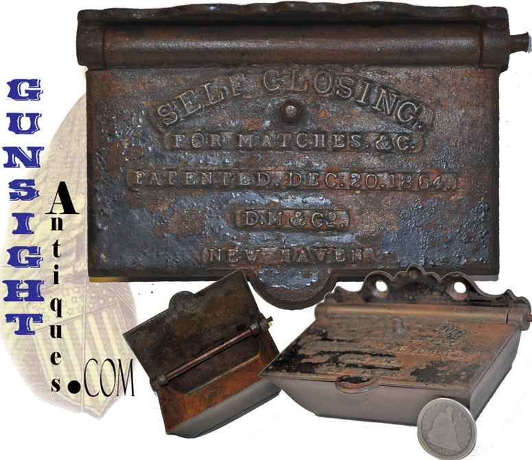 Pat. 1864  Self Closing  Match Box