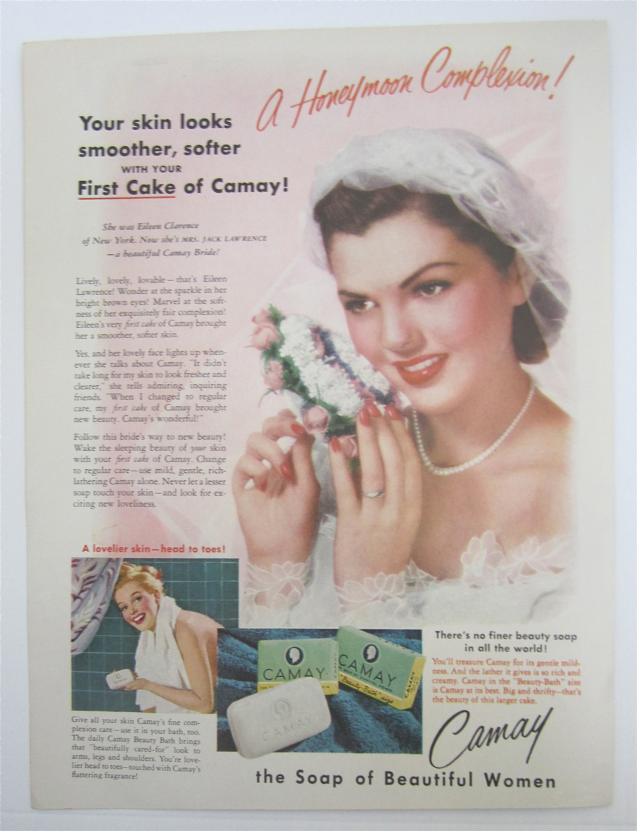 1951 Camay Soap with Lovely Bride