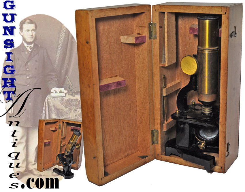 cased Victorian MICROSCOPE