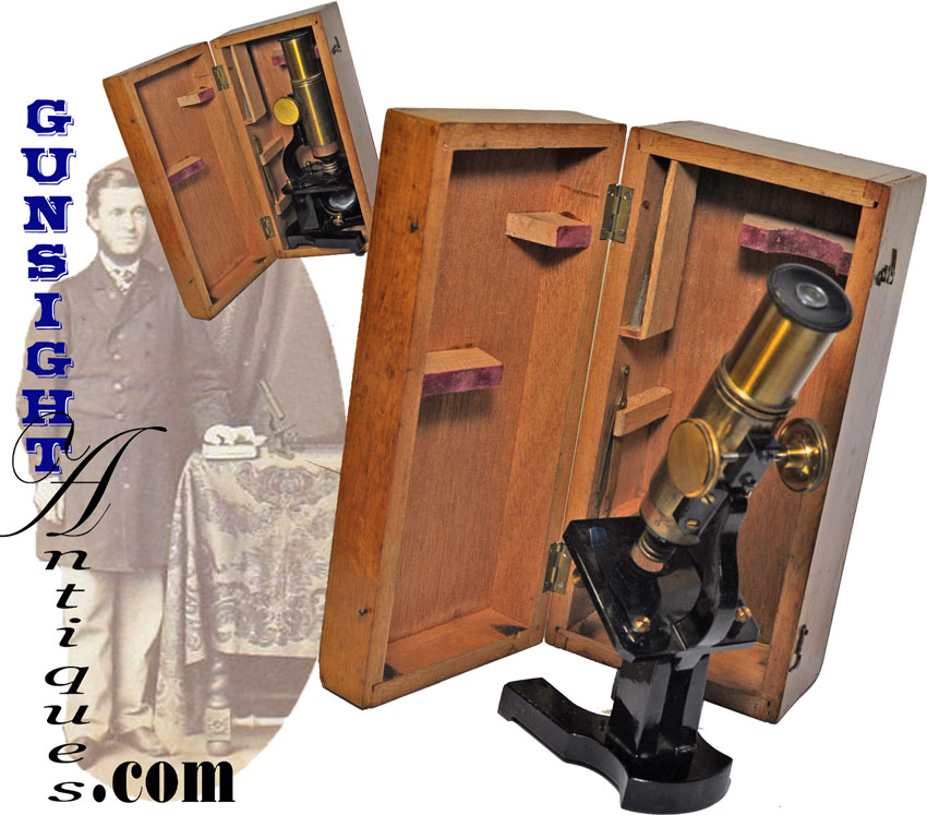 cased Victorian MICROSCOPE