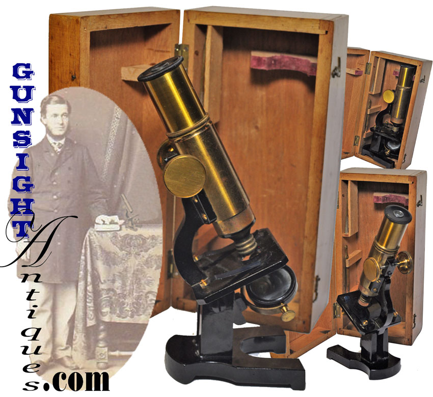 cased Victorian MICROSCOPE