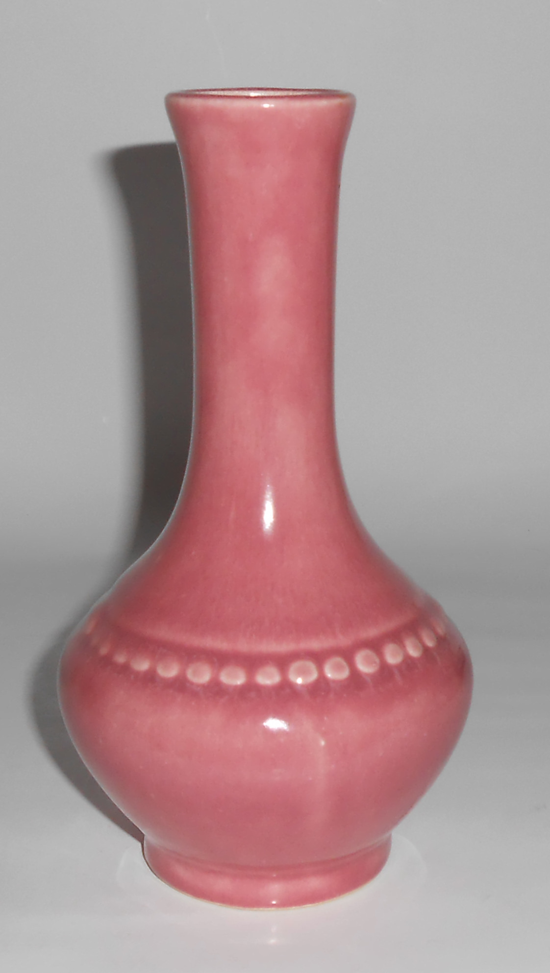 Caliente Pottery Pink Beaded Shoulder Vase!