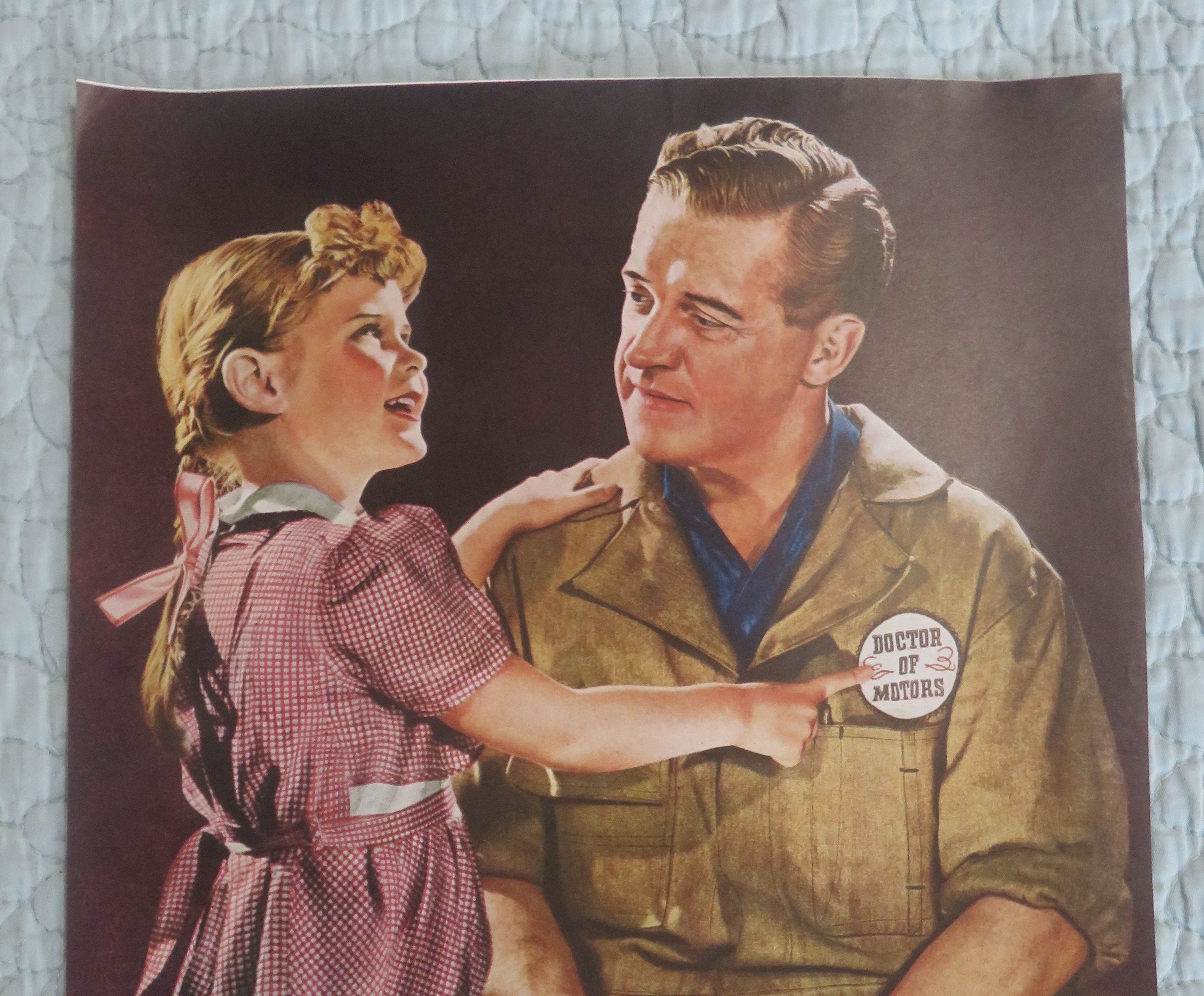 1945 Perfect Circle Piston Rings with Little Girl & Man