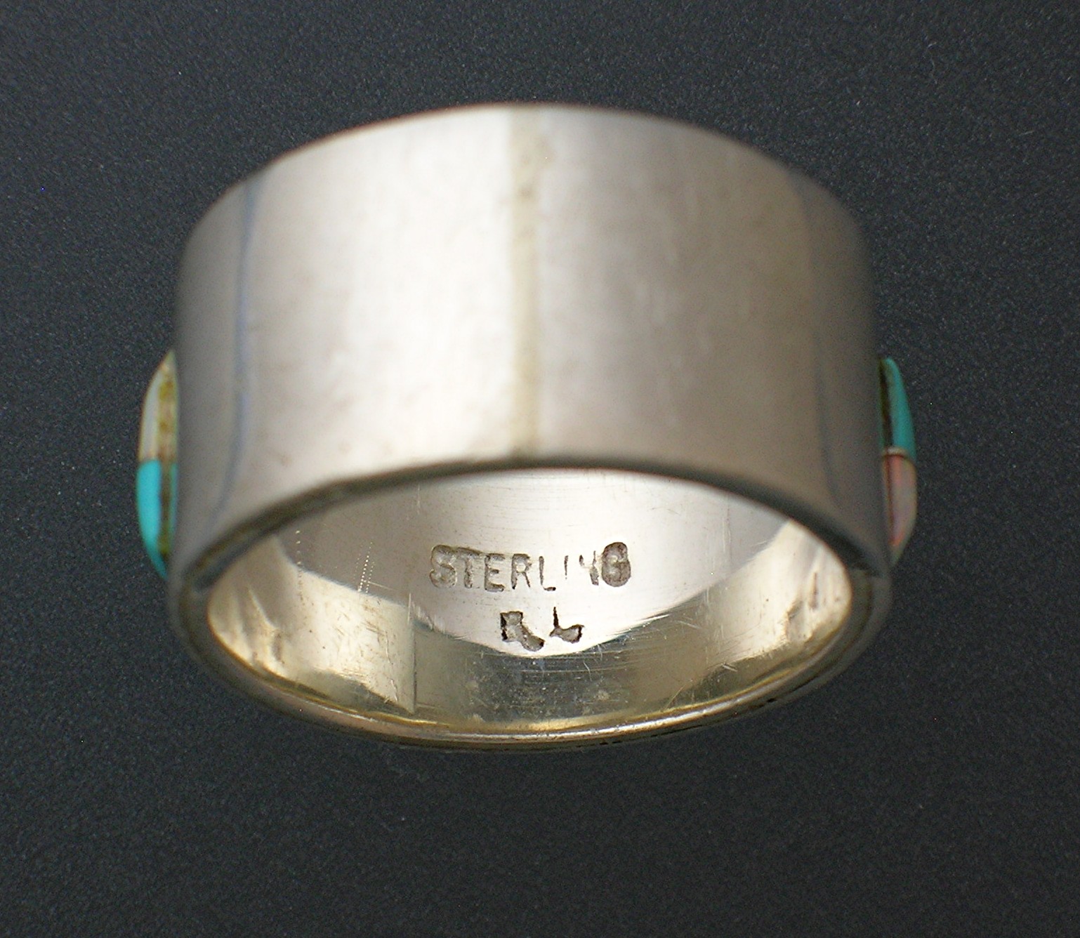 Native American Inlays Sterling Silver  RL