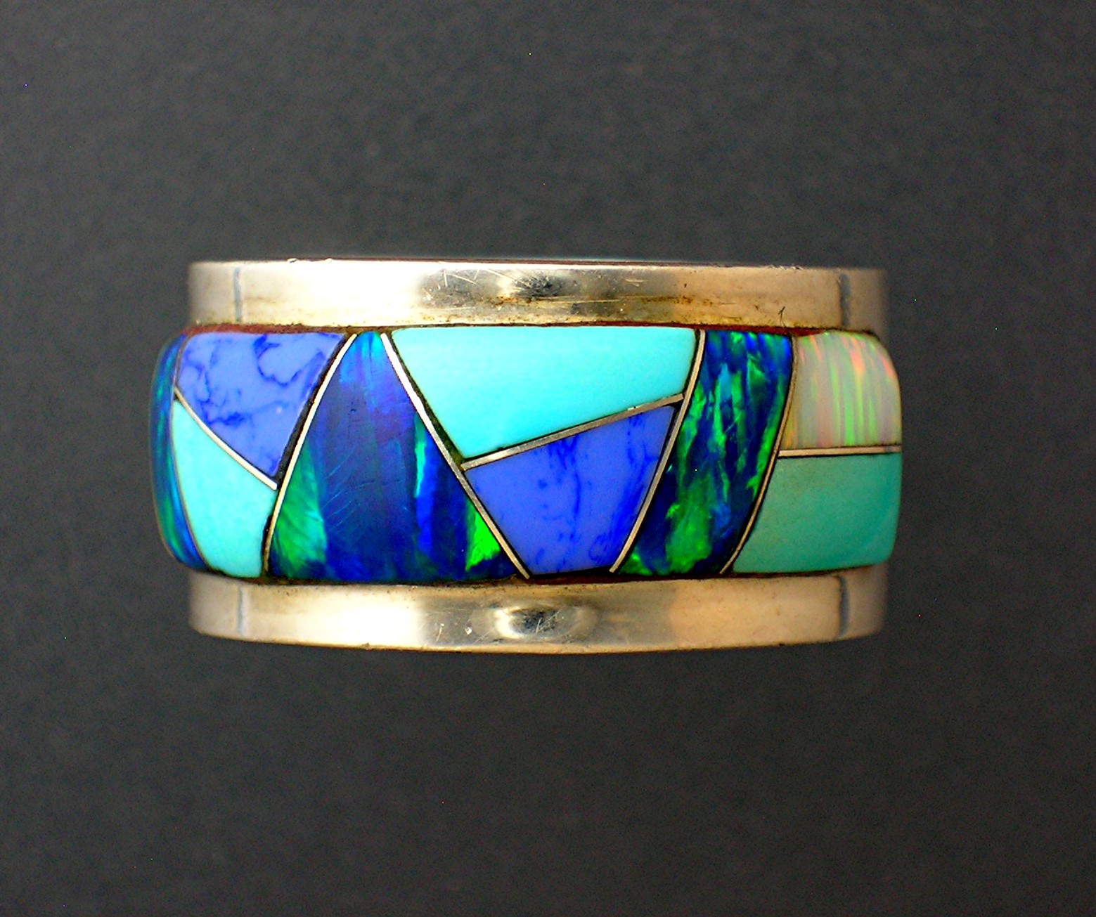 Native American Inlays Sterling Silver  RL