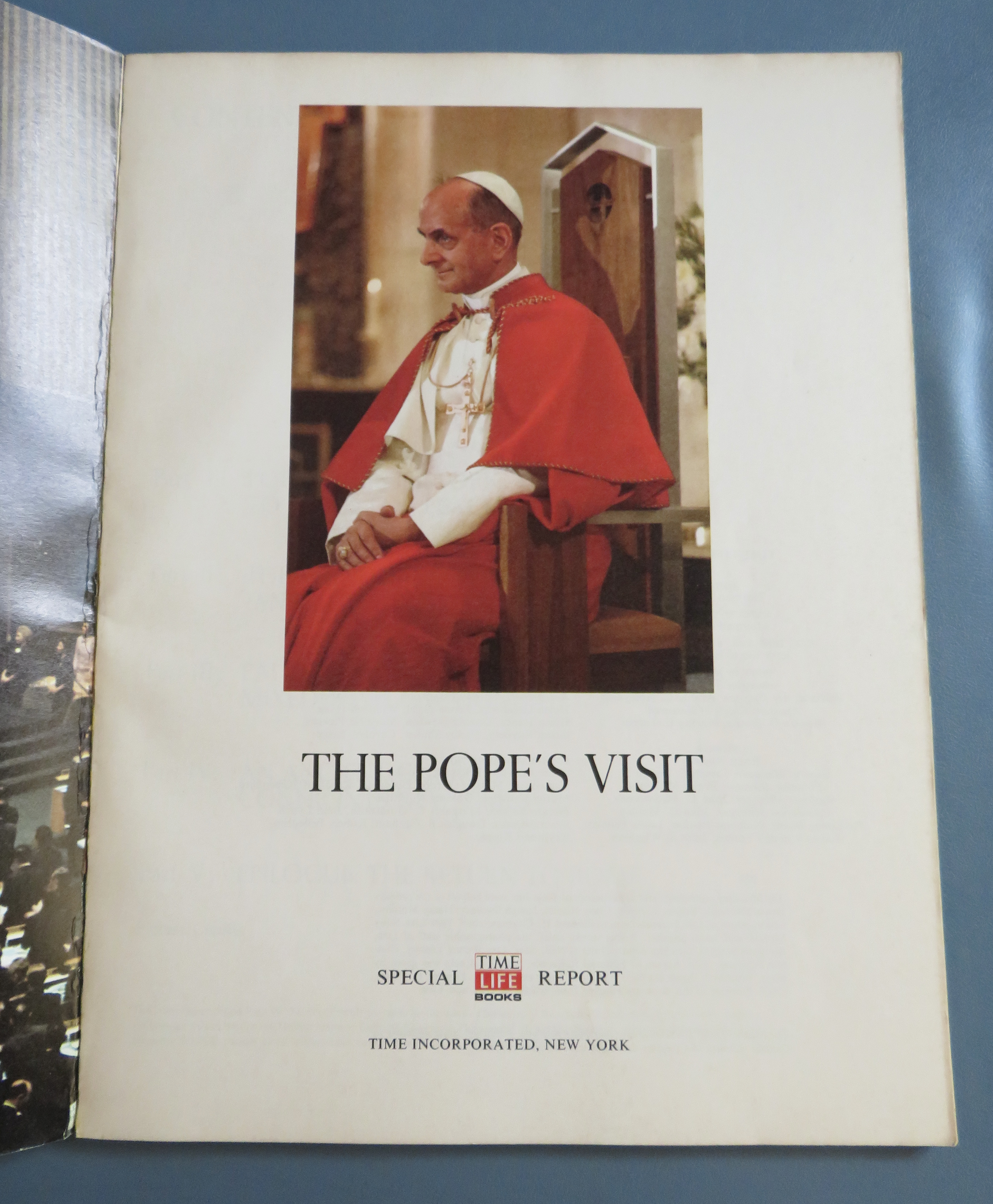 1965 The Pope's Visit (Time Life Books) Special Report