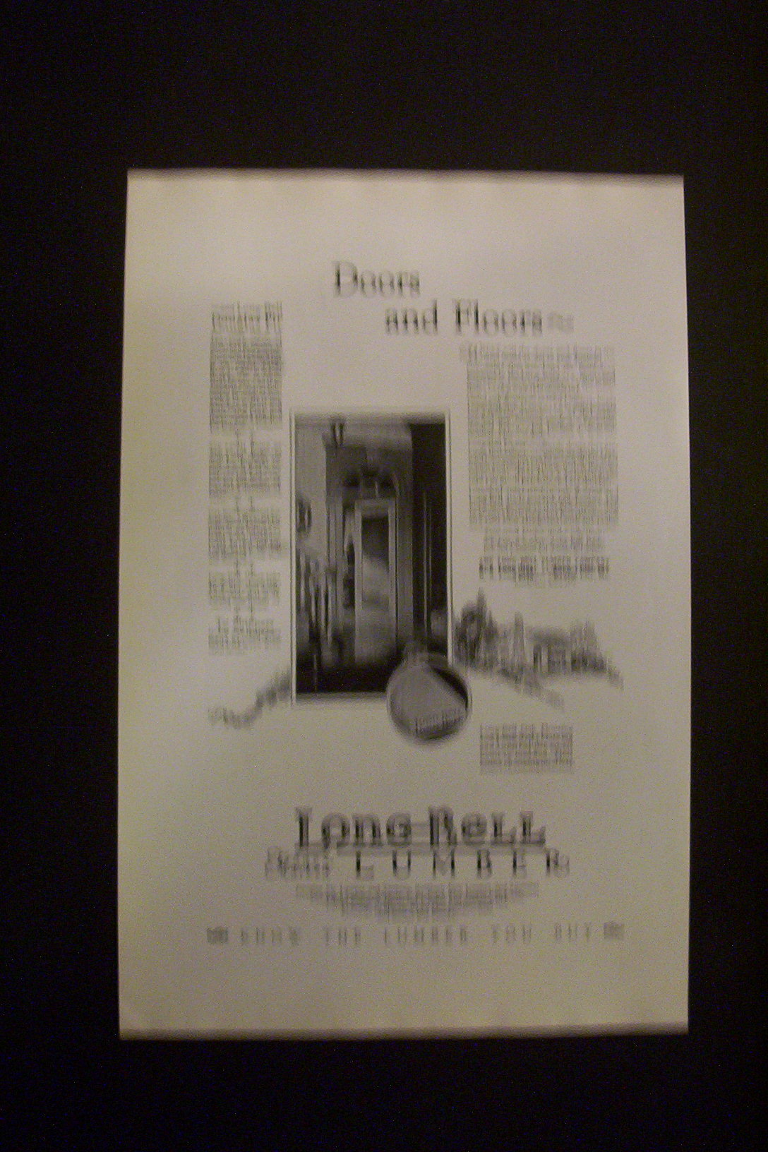 1926 Dual Ad: Long Bell Lumber & Oil O Matic Heating