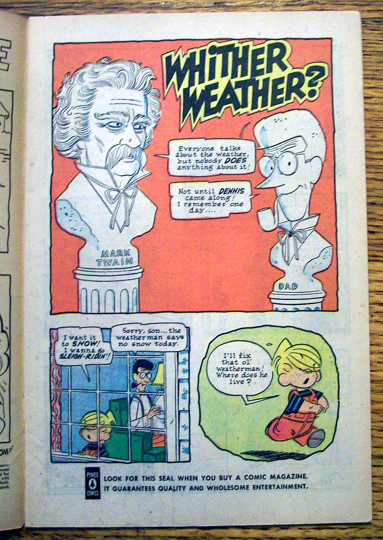 Dennis The Menace Comic #27-March 1958-Whither Weather