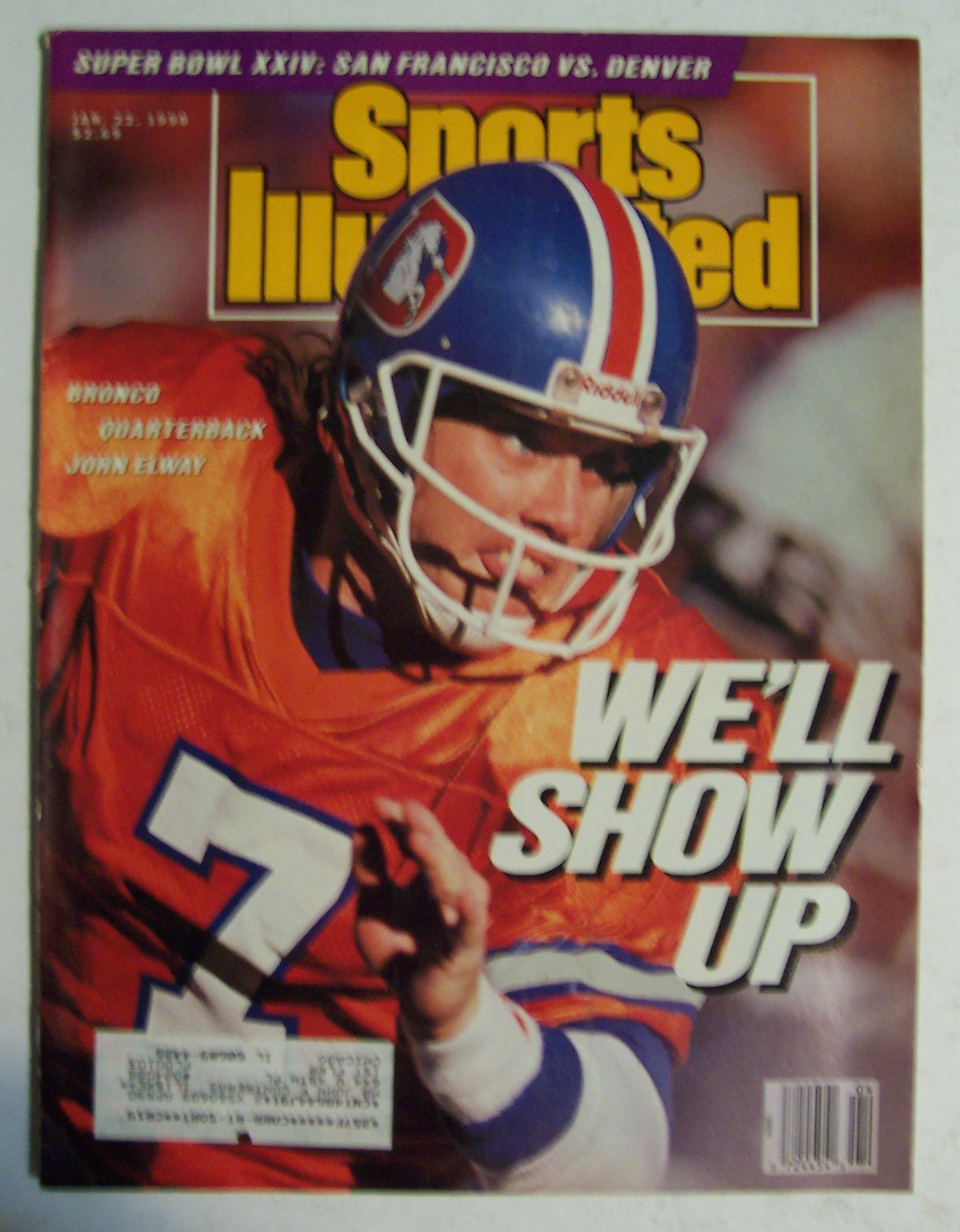 Sports Illustrated Magazine-January 22, 1990-John Elway