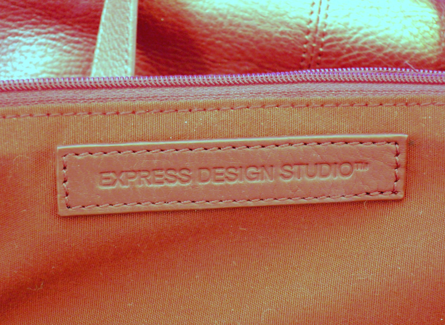 Bag Red Leather Express Design Studio Tote