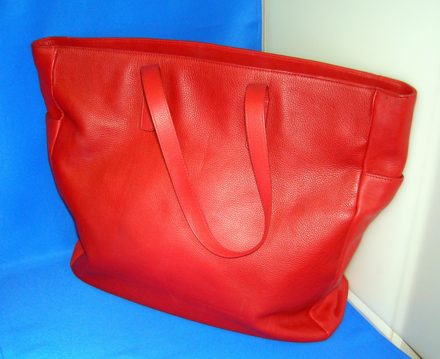 Bag Red Leather Express Design Studio Tote