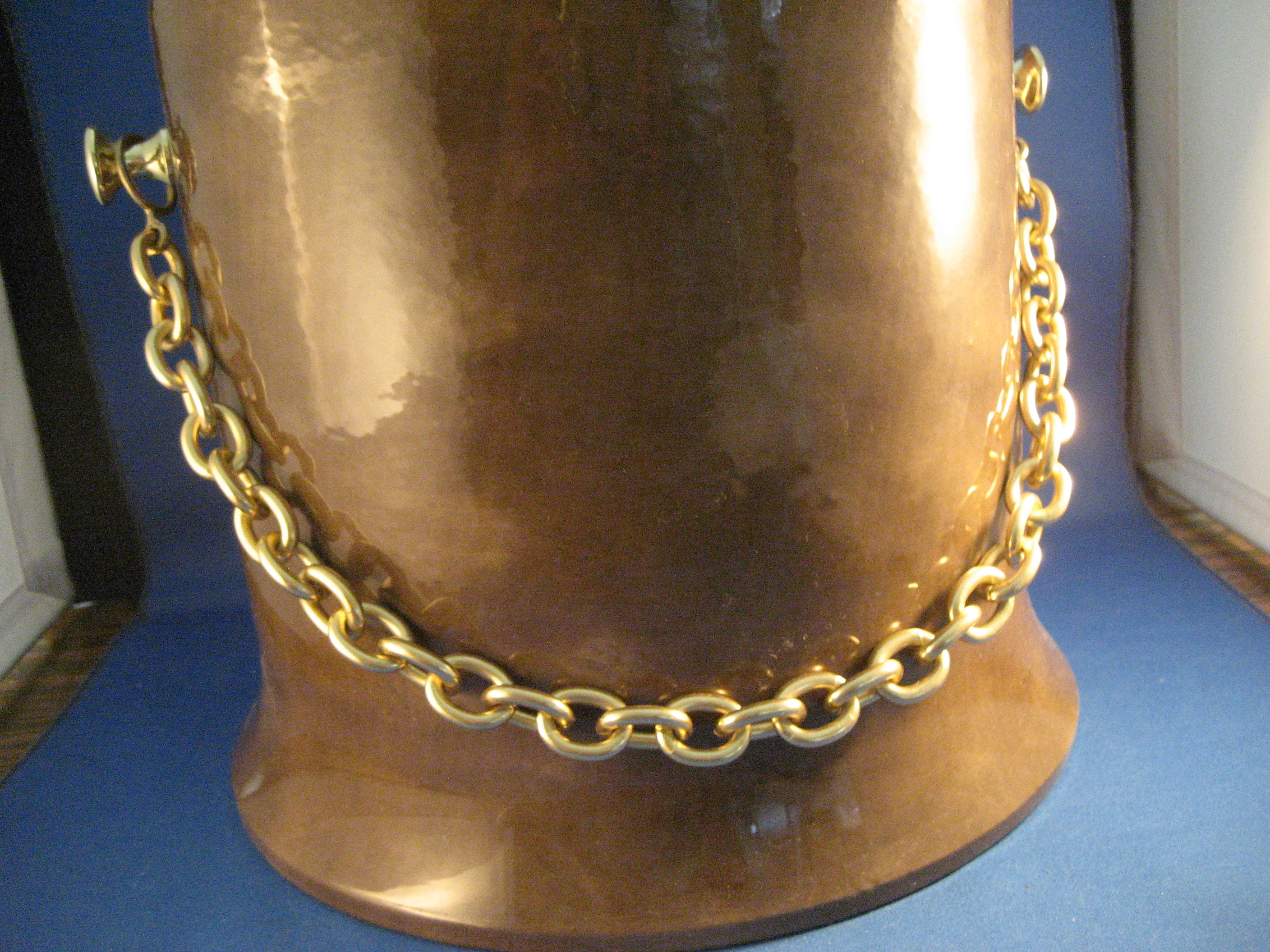 Chain Handle Ice Bucket`