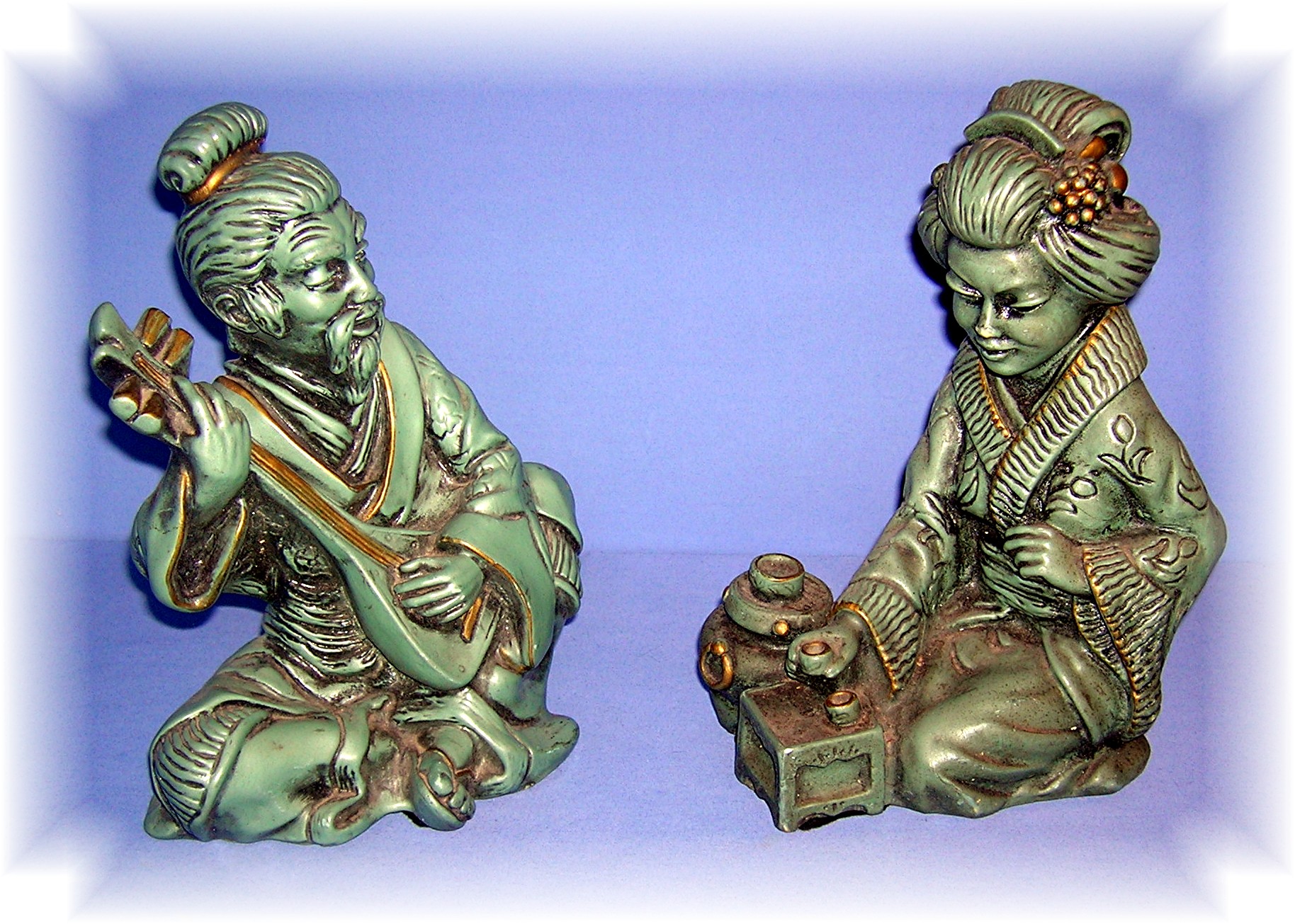 Pair Of Oriental Figures From The 60'S
