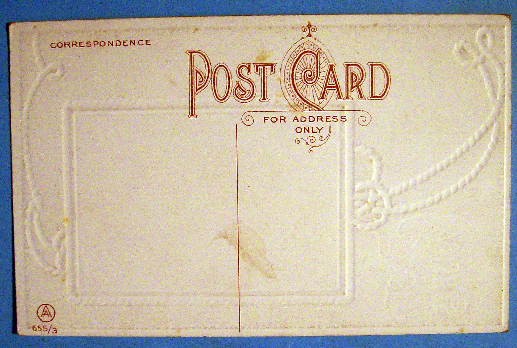 Best Wishes Postcard w/Sailboat with Rope