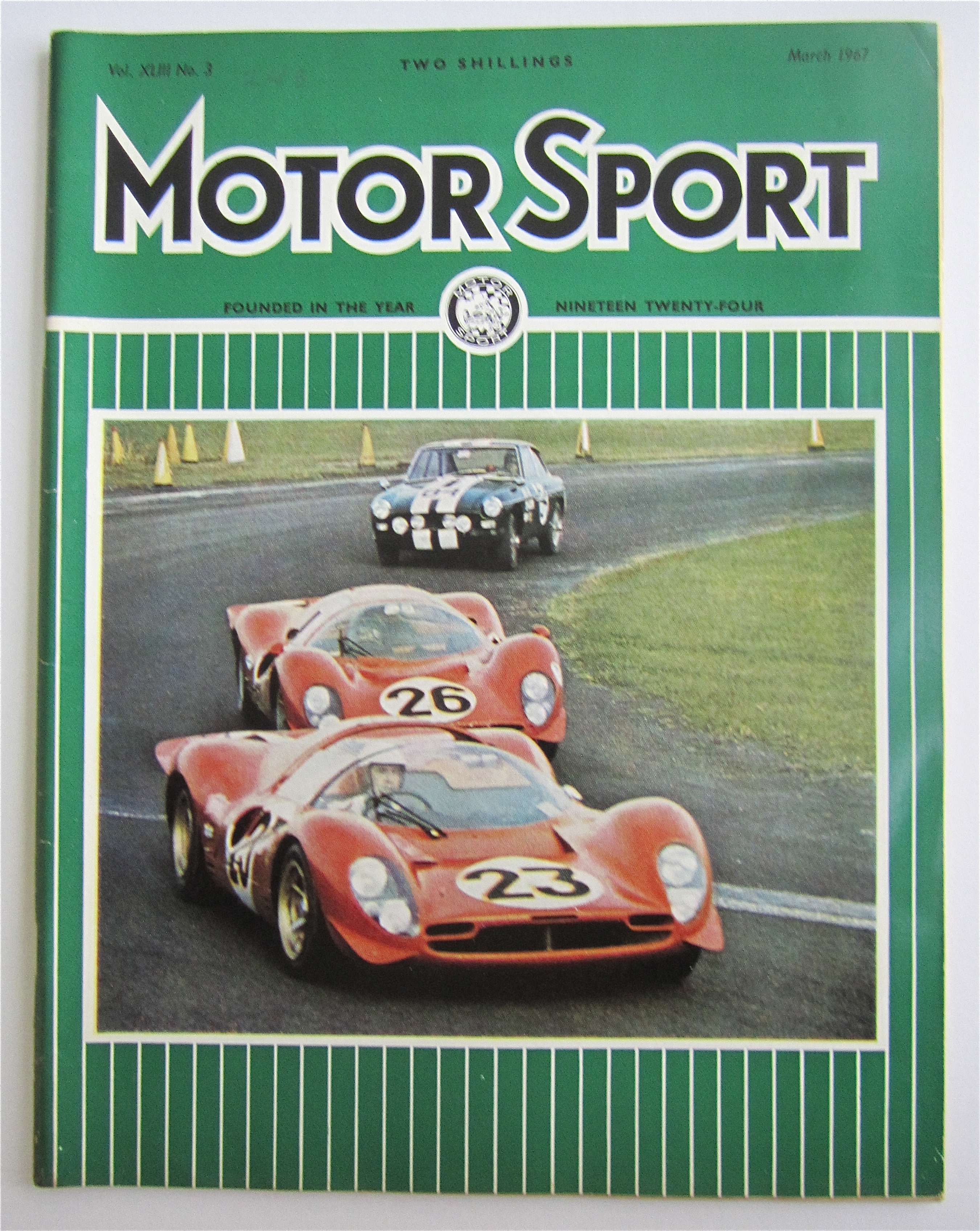 Motor Sport Magazine March 1967 Splash Of Red