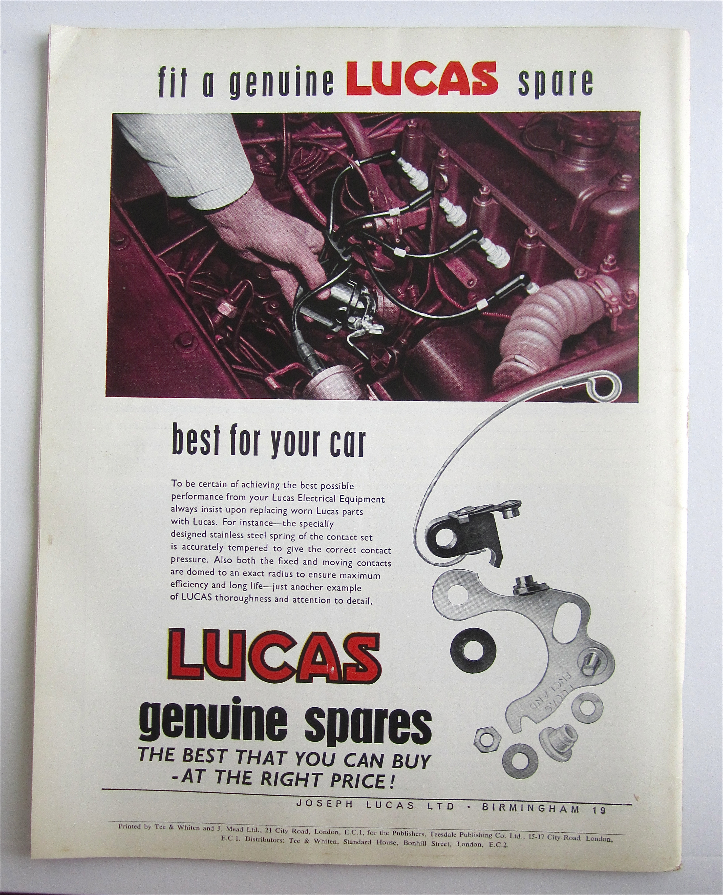 Motor Sport Magazine March 1967 Splash Of Red