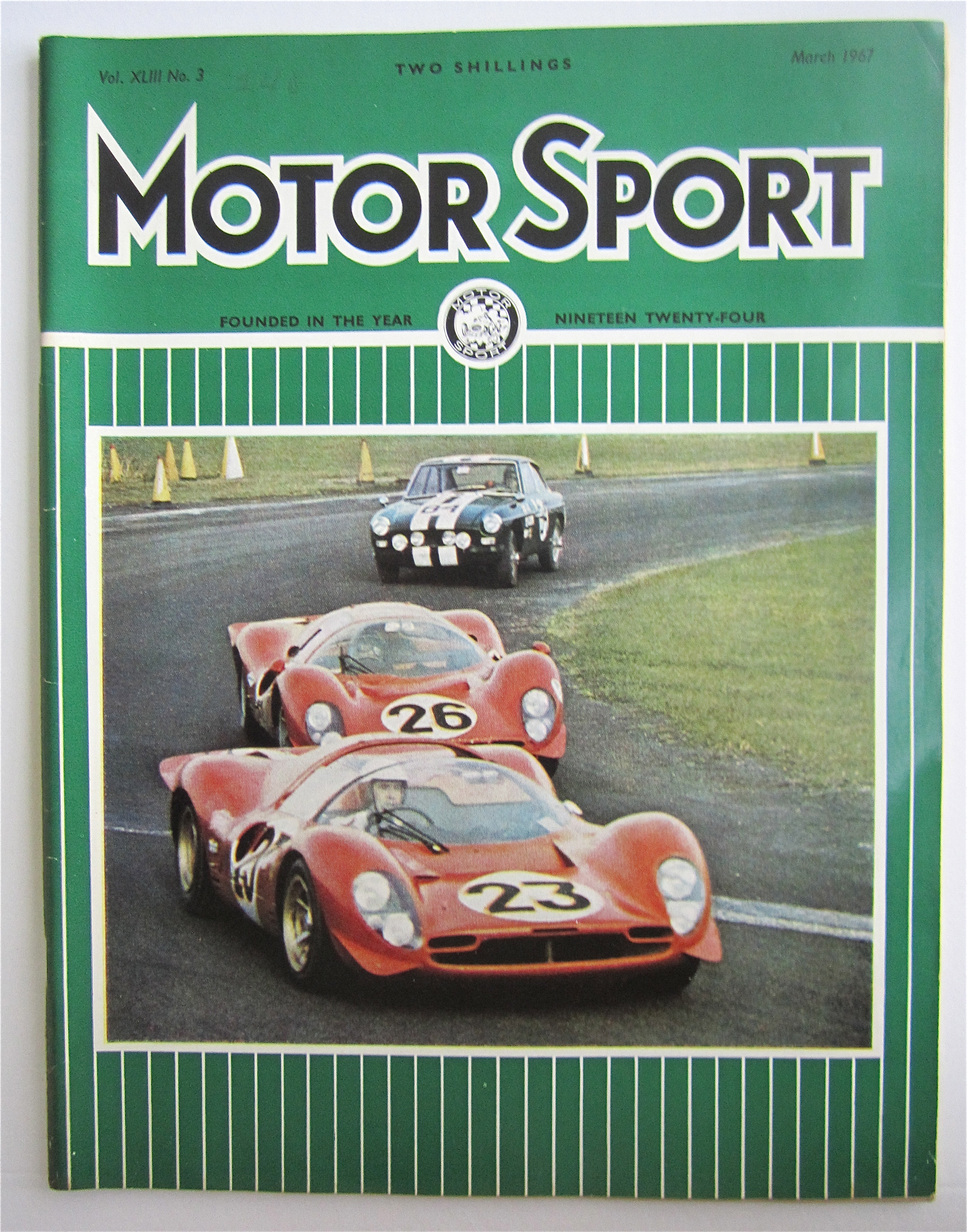 Motor Sport Magazine March 1967 Splash Of Red