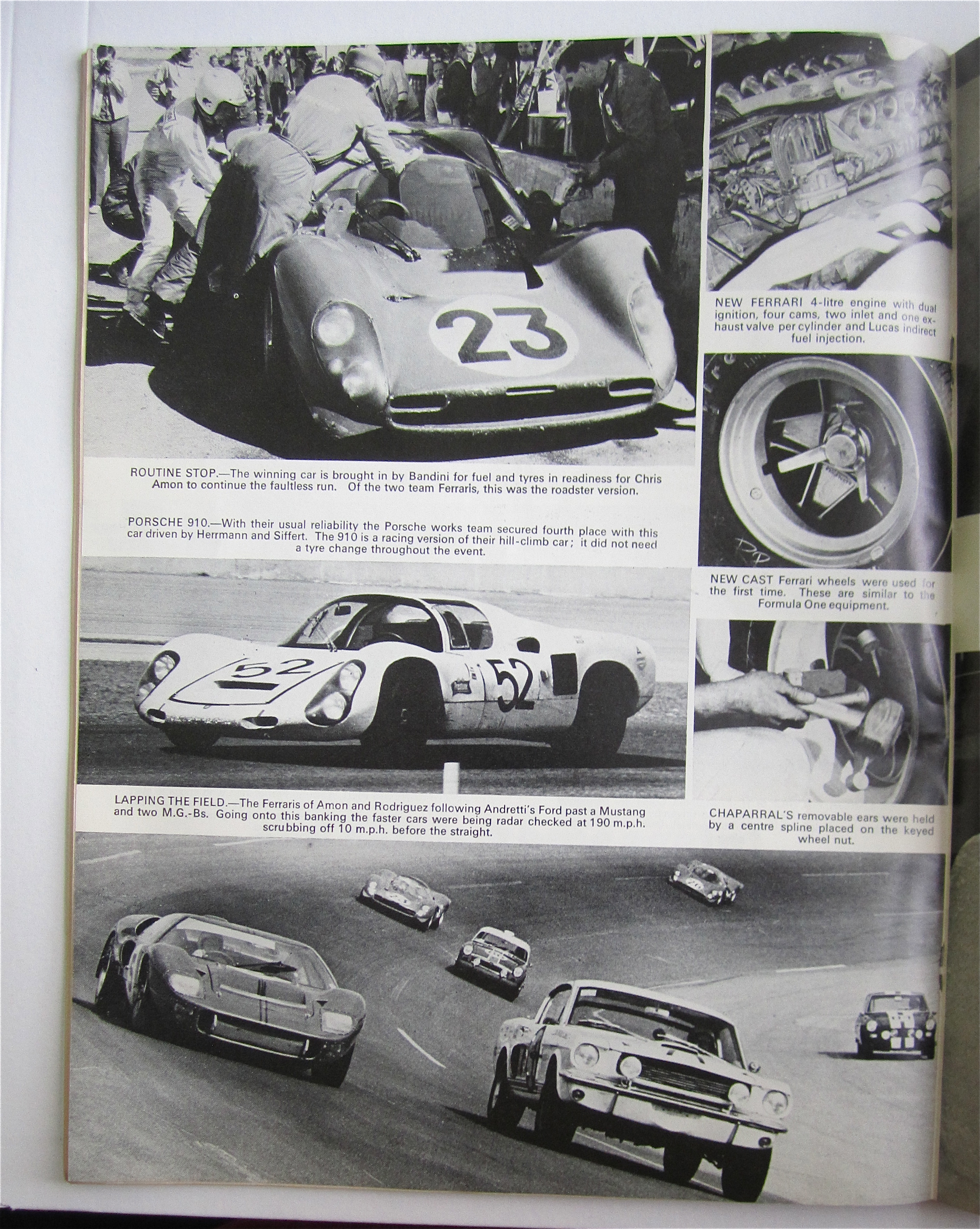 Motor Sport Magazine March 1967 Splash Of Red