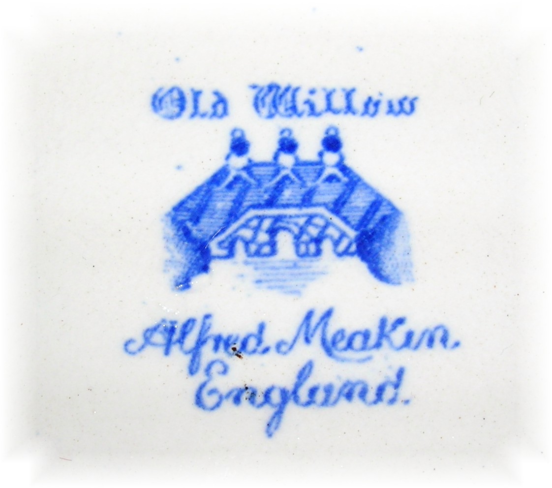 Alfred Meakin Old Willow Blue Creamer Pitcher England