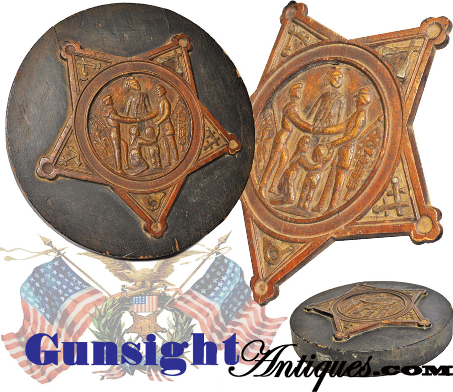 Rare!  G. A. R. marker FOUNDRY PATTERN