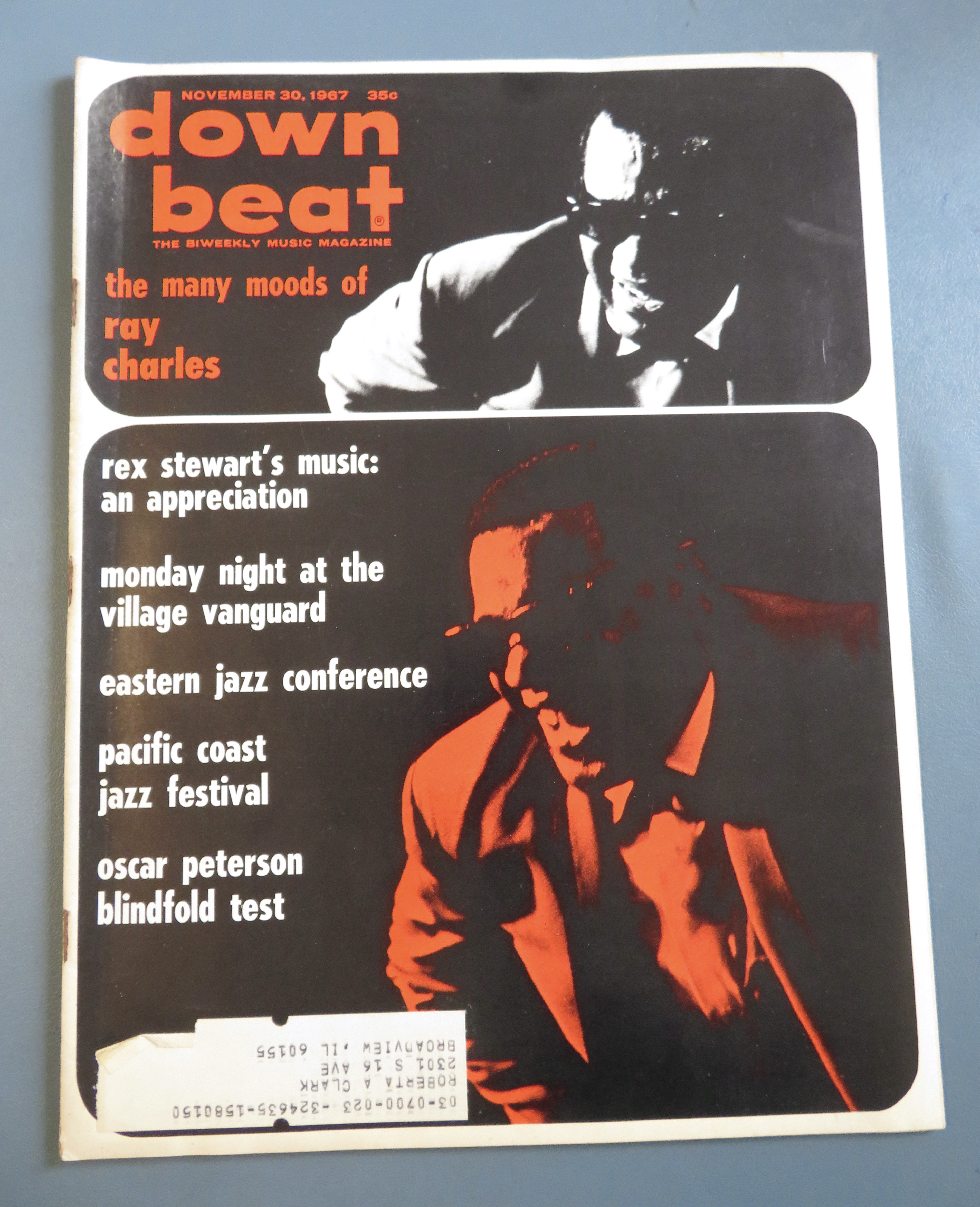 Downbeat Magazine November 30, 1967 Ray Charles