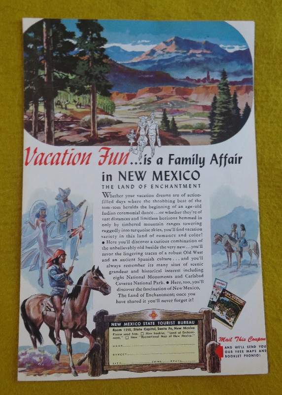 1950 New Mexico With Vacation Fun