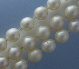 Pearl Necklace Genuine 9mm Pearls 28 Inches