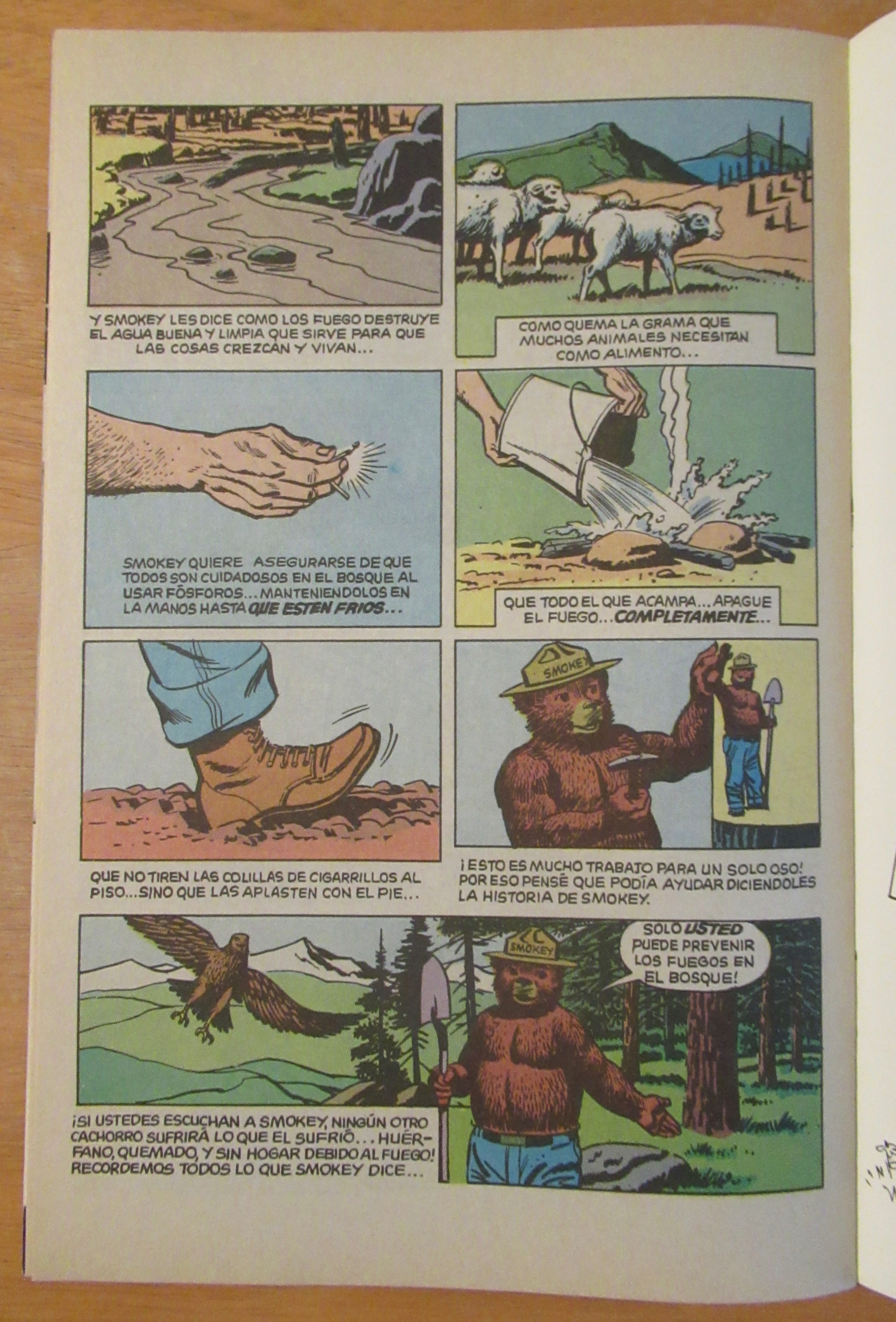 Smokey Bear Spanish Comic Book 1969 Forest Service