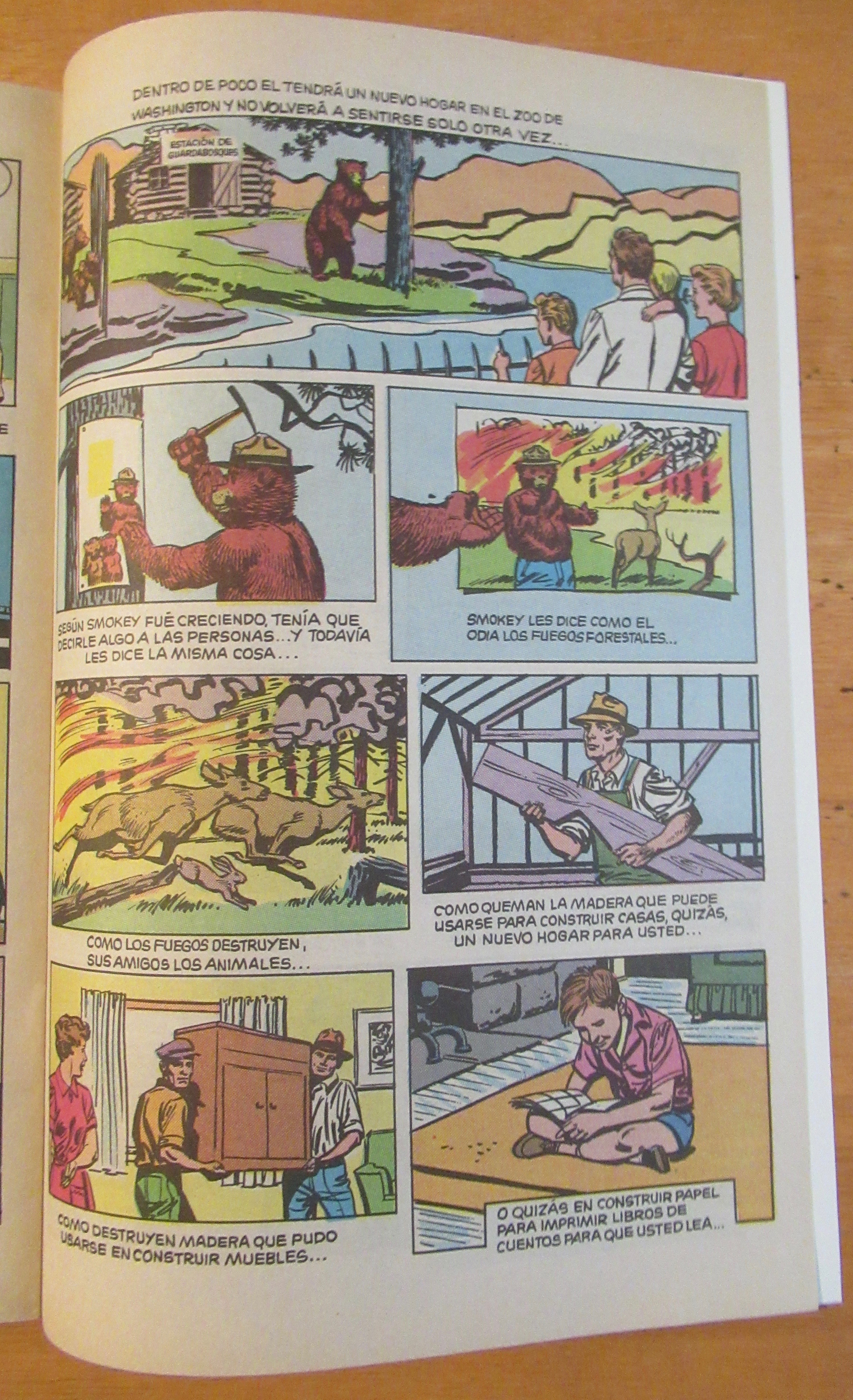 Smokey Bear Spanish Comic Book 1969 Forest Service