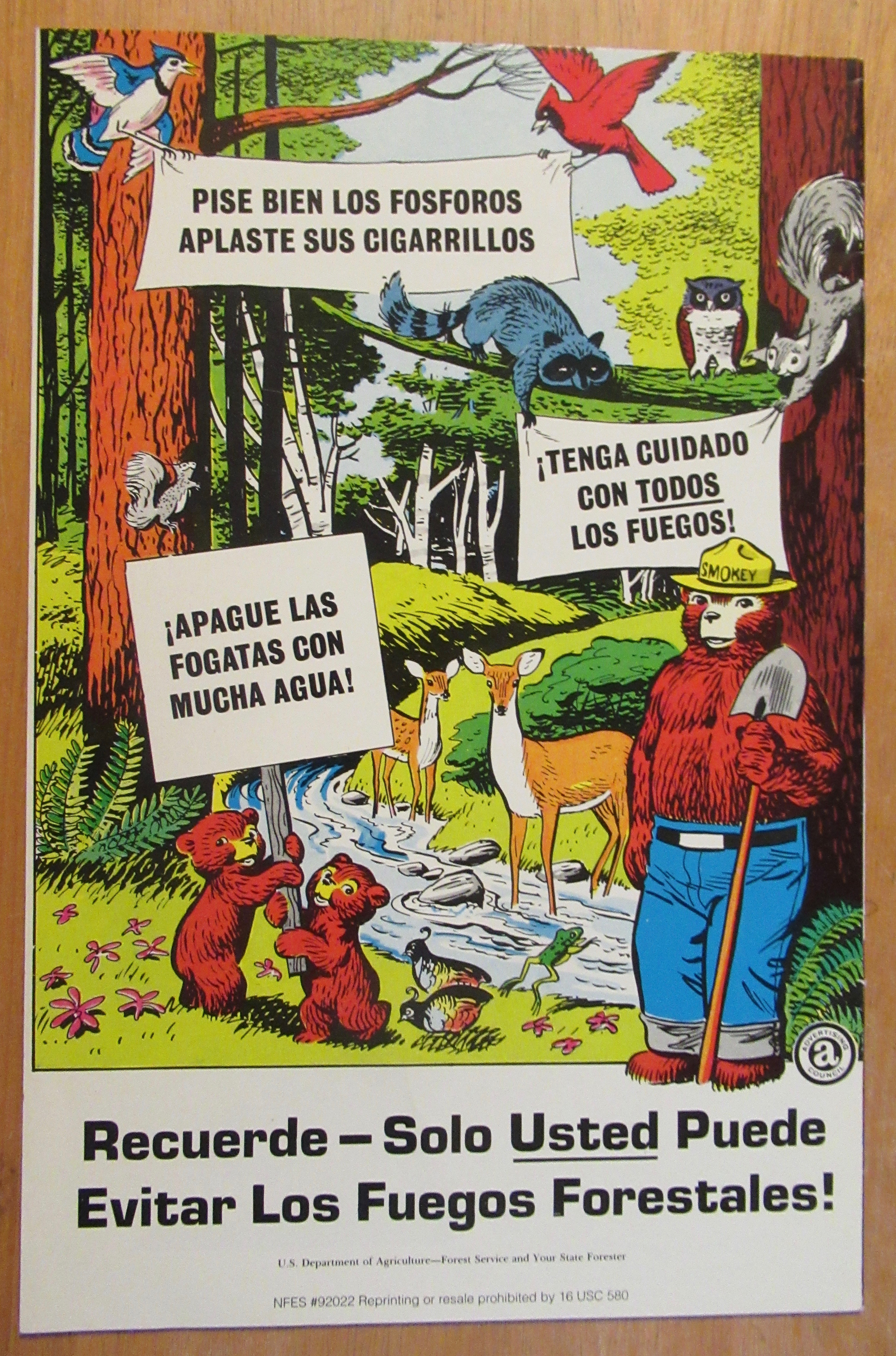 Smokey Bear Spanish Comic Book 1969 Forest Service