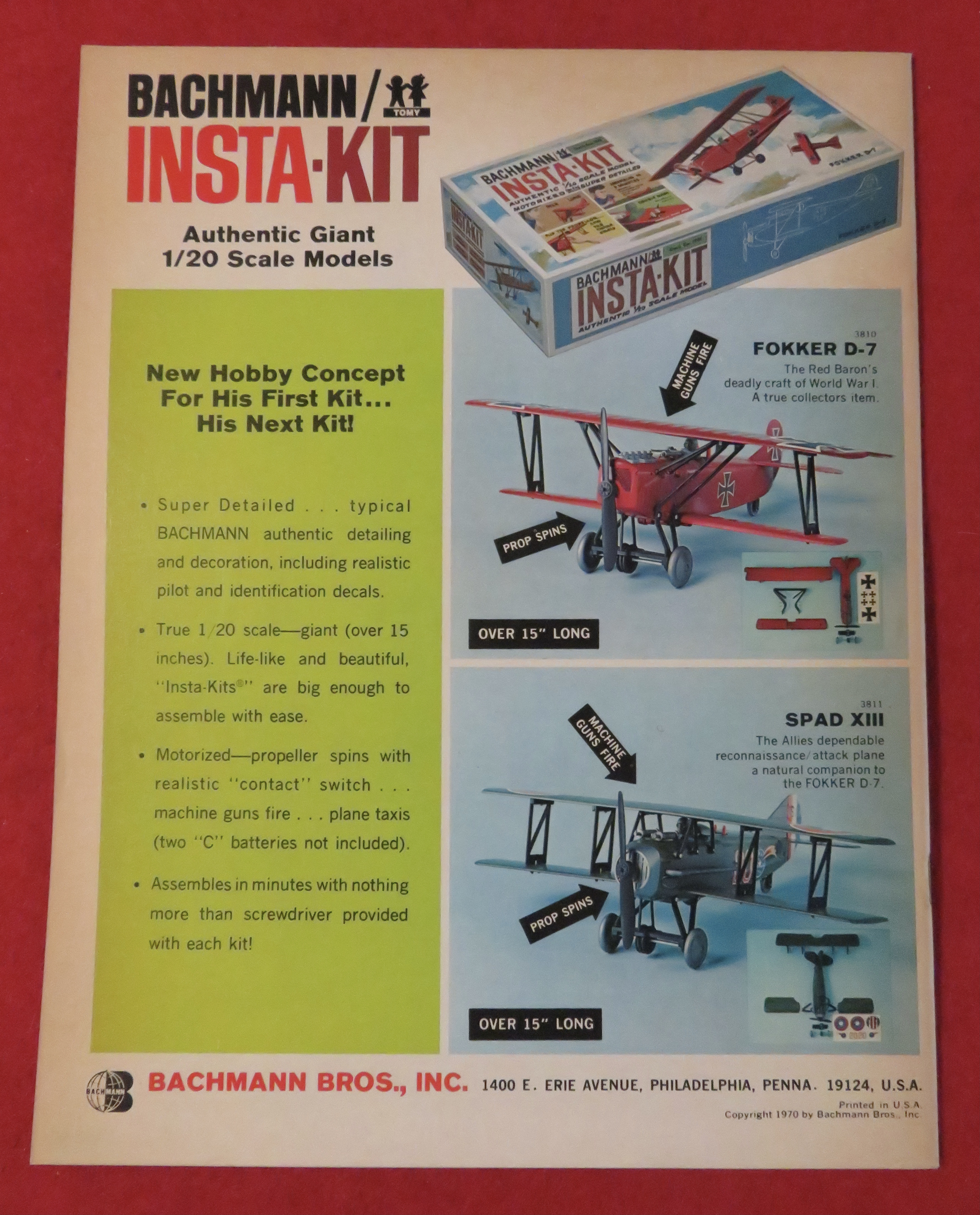 Bachmann Model Railroad Train Catalog 1970