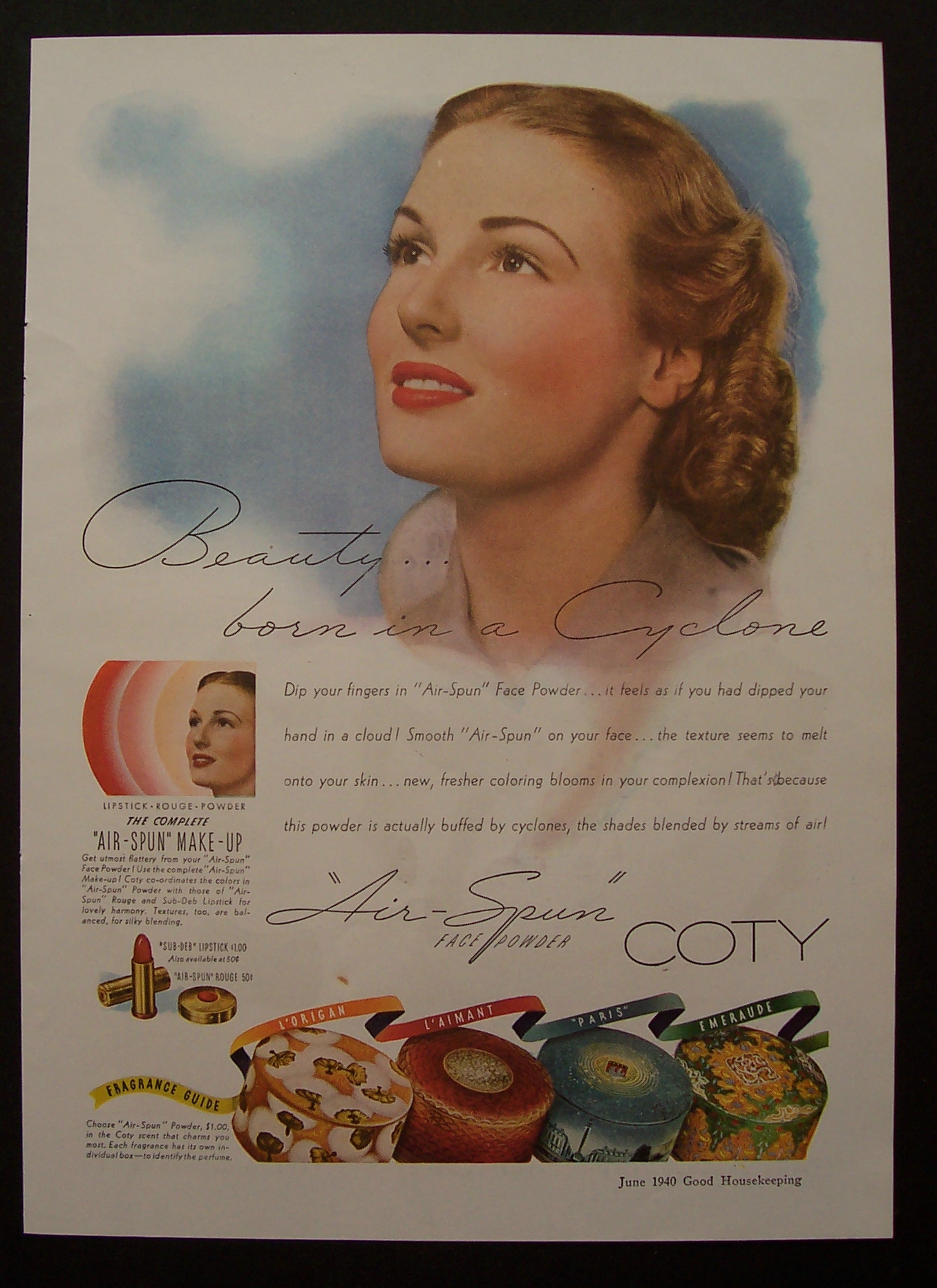 1940  Air Spun  Face  Powder