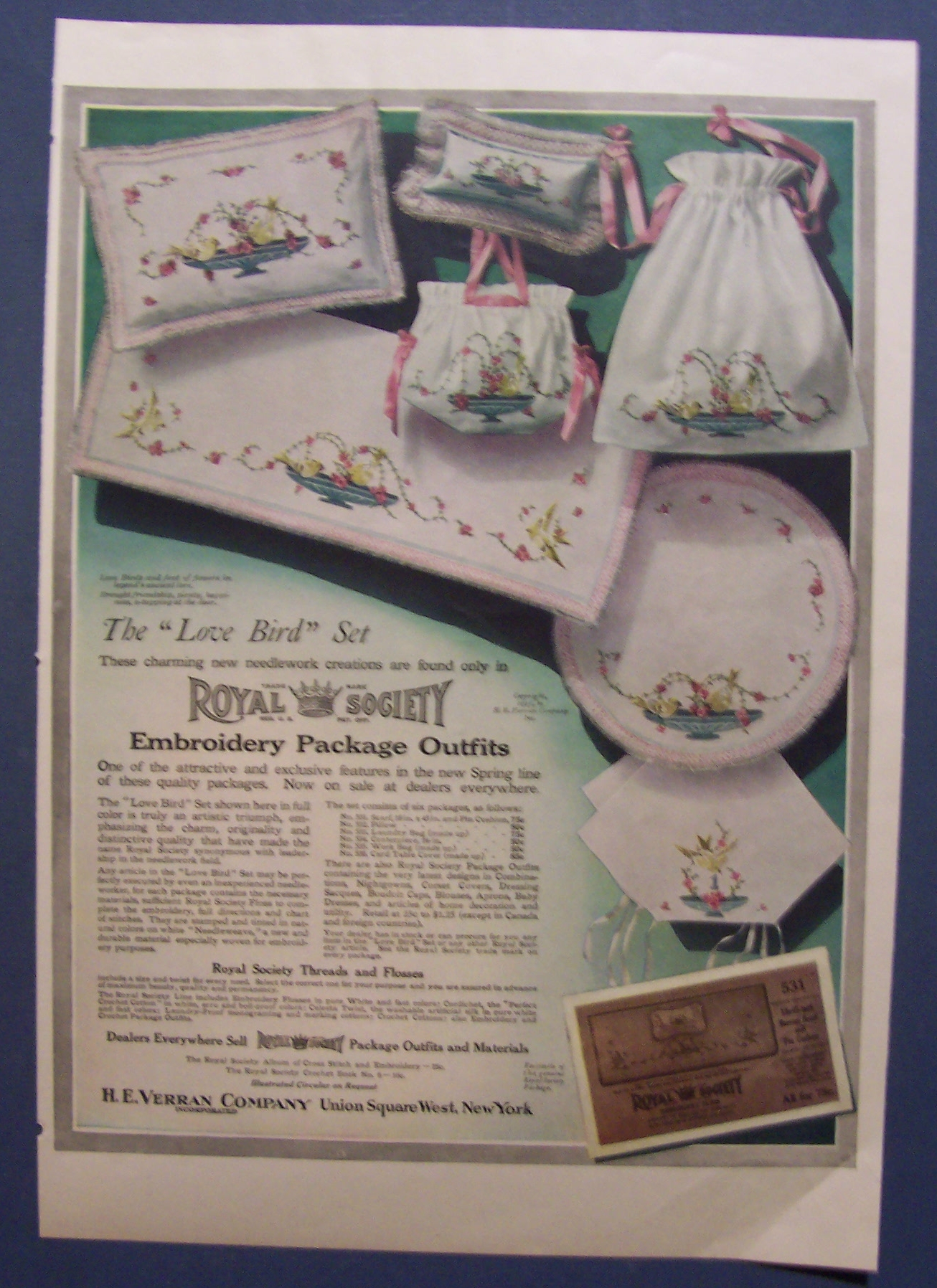 1916 Royal Society Embroidery Package Outfits