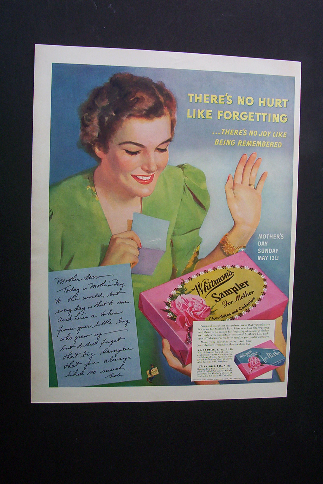 1940 Dual Ad: 1847 Rogers Bros. & Whitman's Sampler