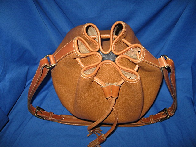 Dooney & Bourke  Leather Bucket Drawstring Bag