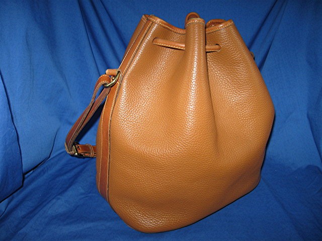 Dooney & Bourke  Leather Bucket Drawstring Bag