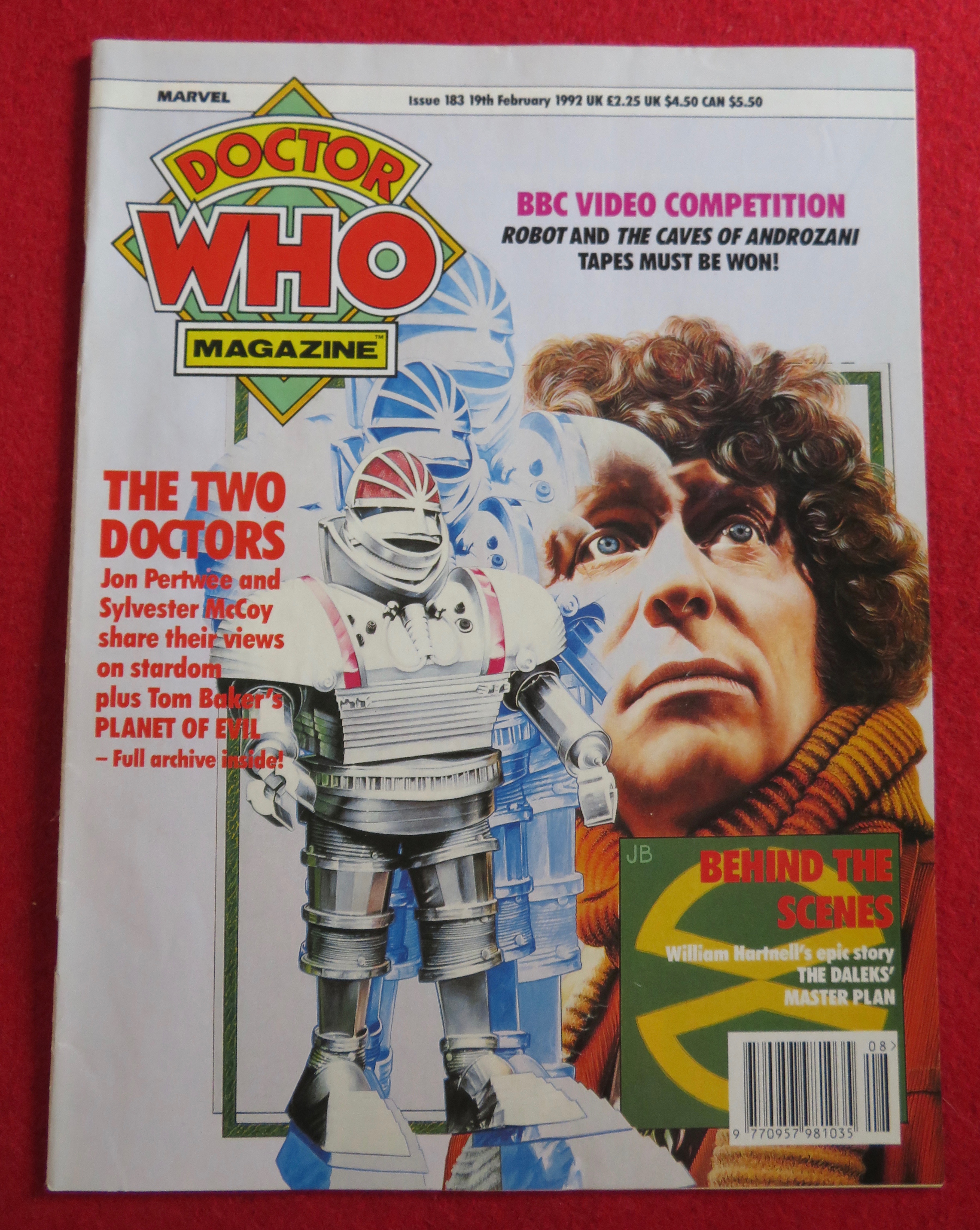 Doctor (Dr) Who Magazine February 19, 1992
