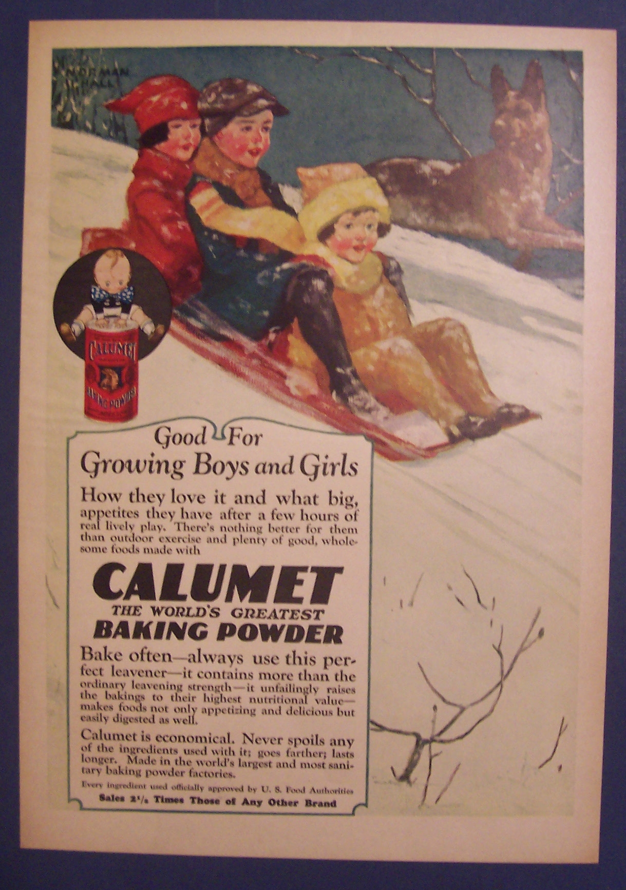 1926  Calumet  Baking  Powder  By  Norman  Hall