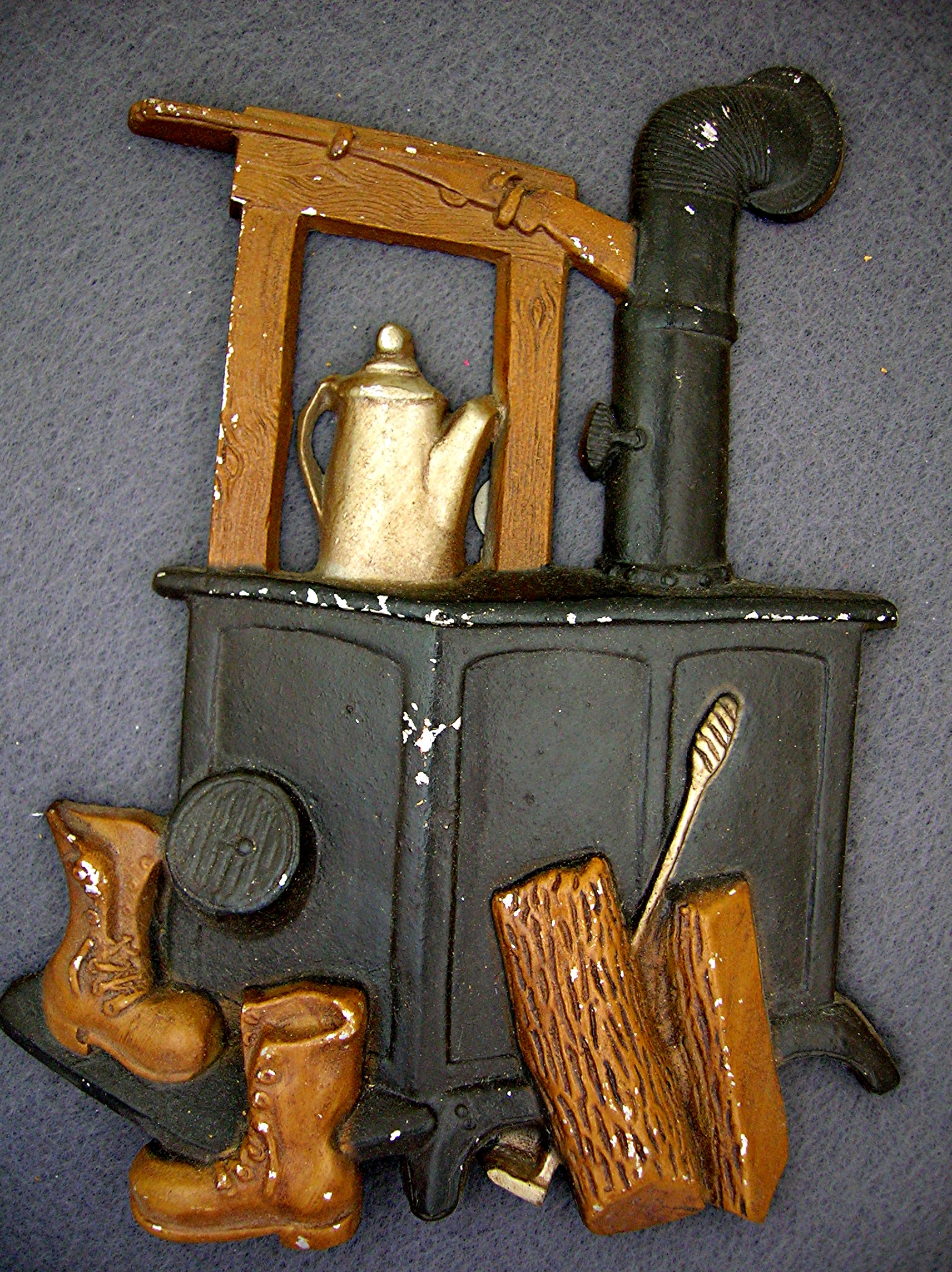 Sexton Cast Aluminum wall hanging - 4 pcs