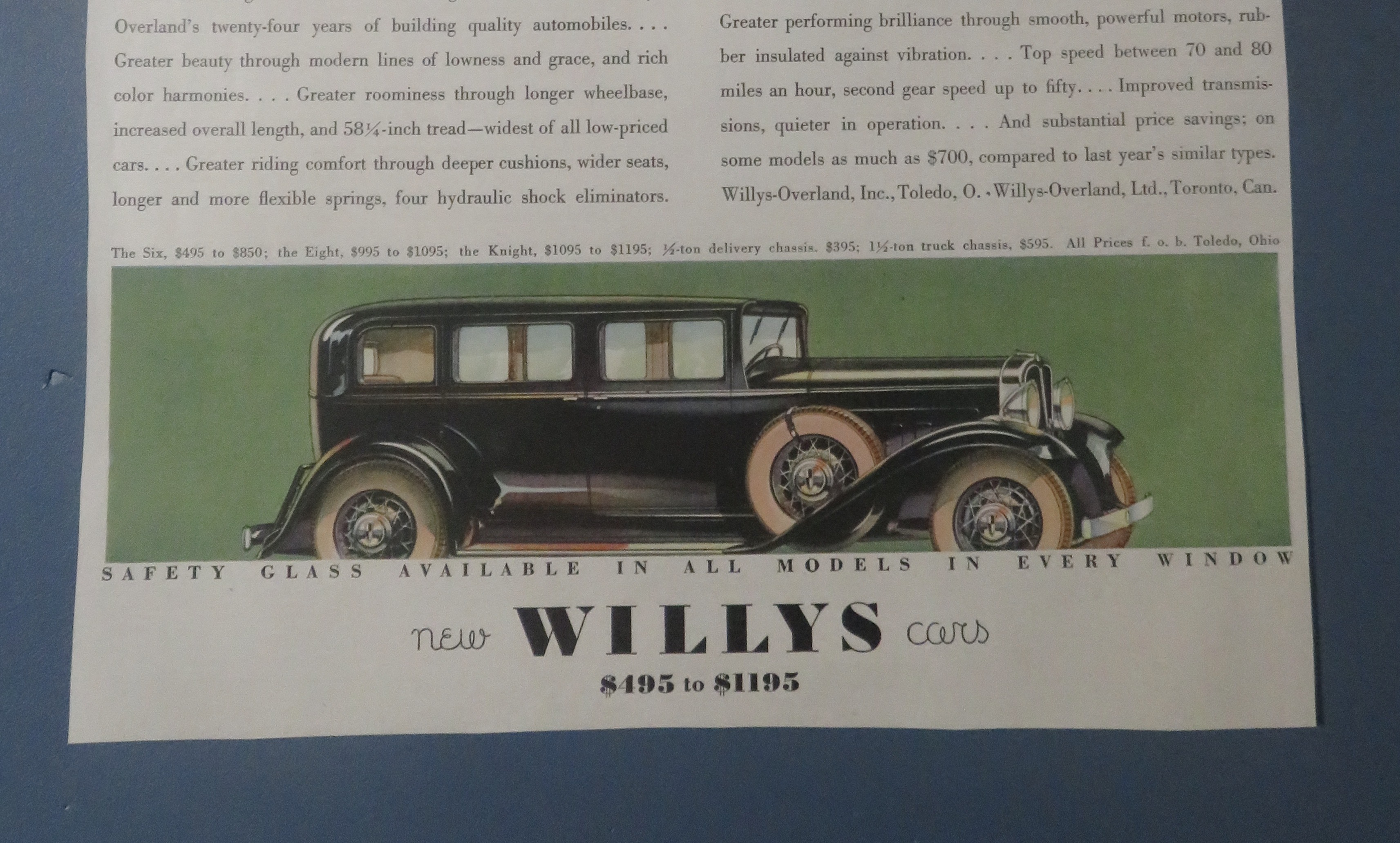 1931 Willys Automobile Cars with Lovely Woman